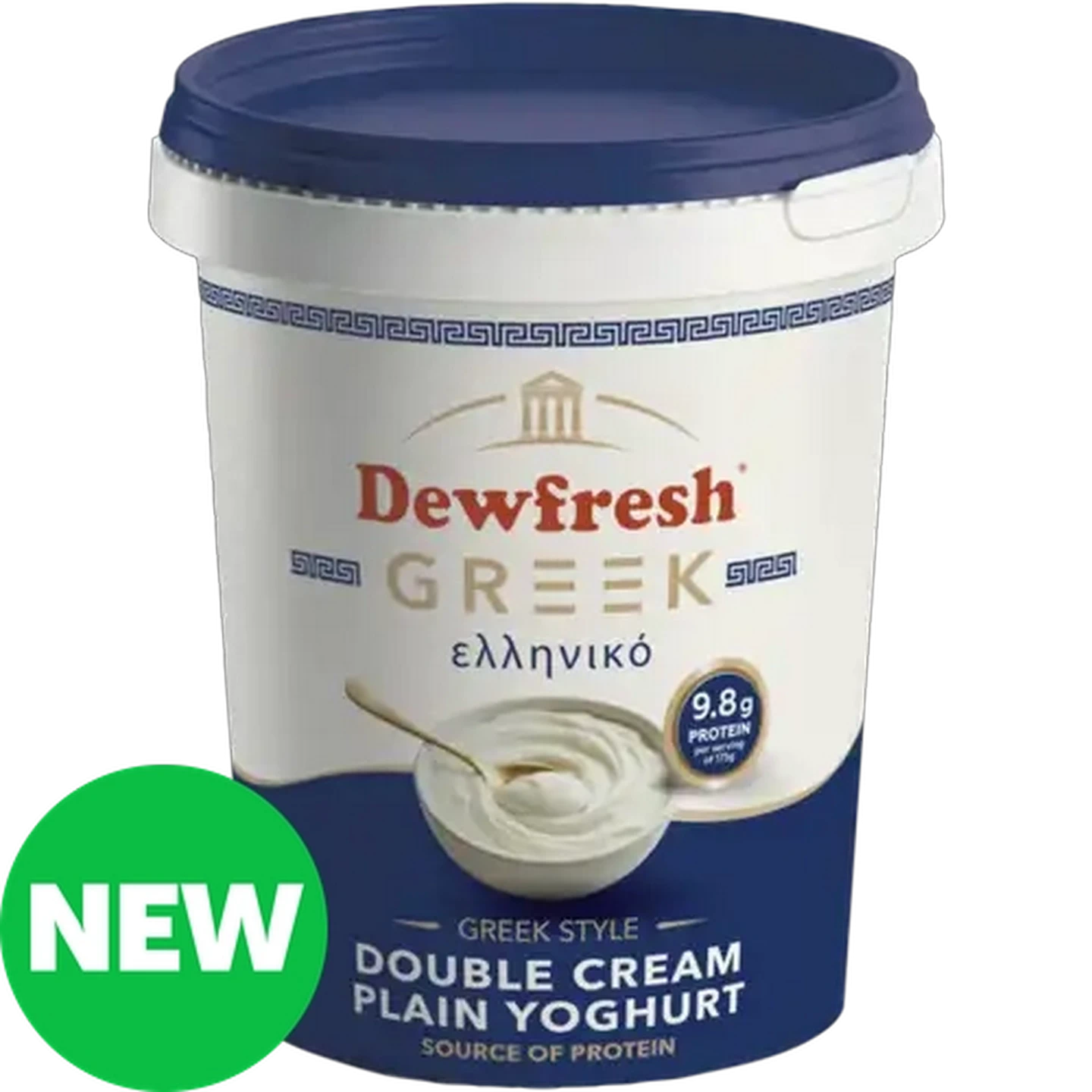 Image of Dewfresh Greek Style Double Cream Plain Yoghurt 650g 