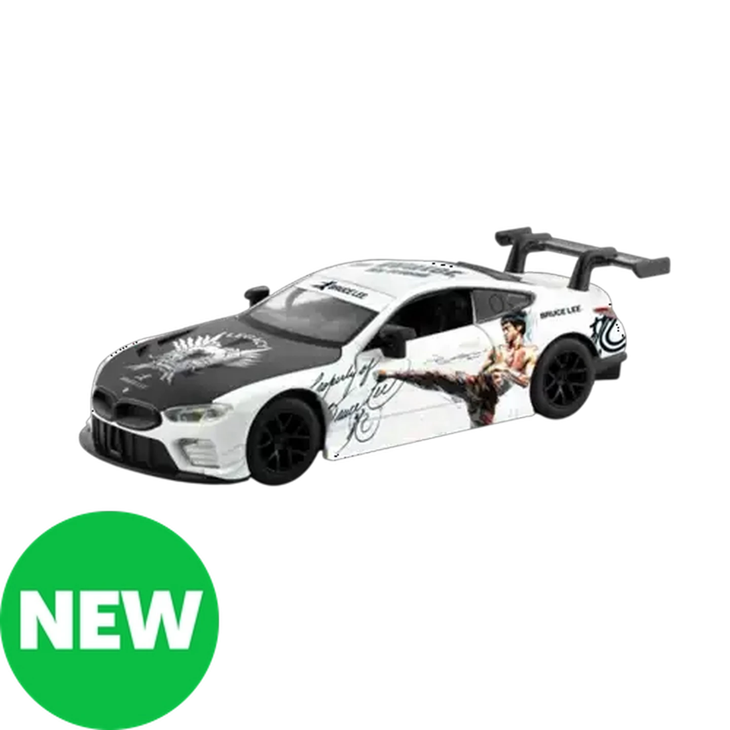 RMZ Hobby White Model BMW M8 GTE 2018 Car 1:32 Scale (Bruce Lee 50th Anniversary)