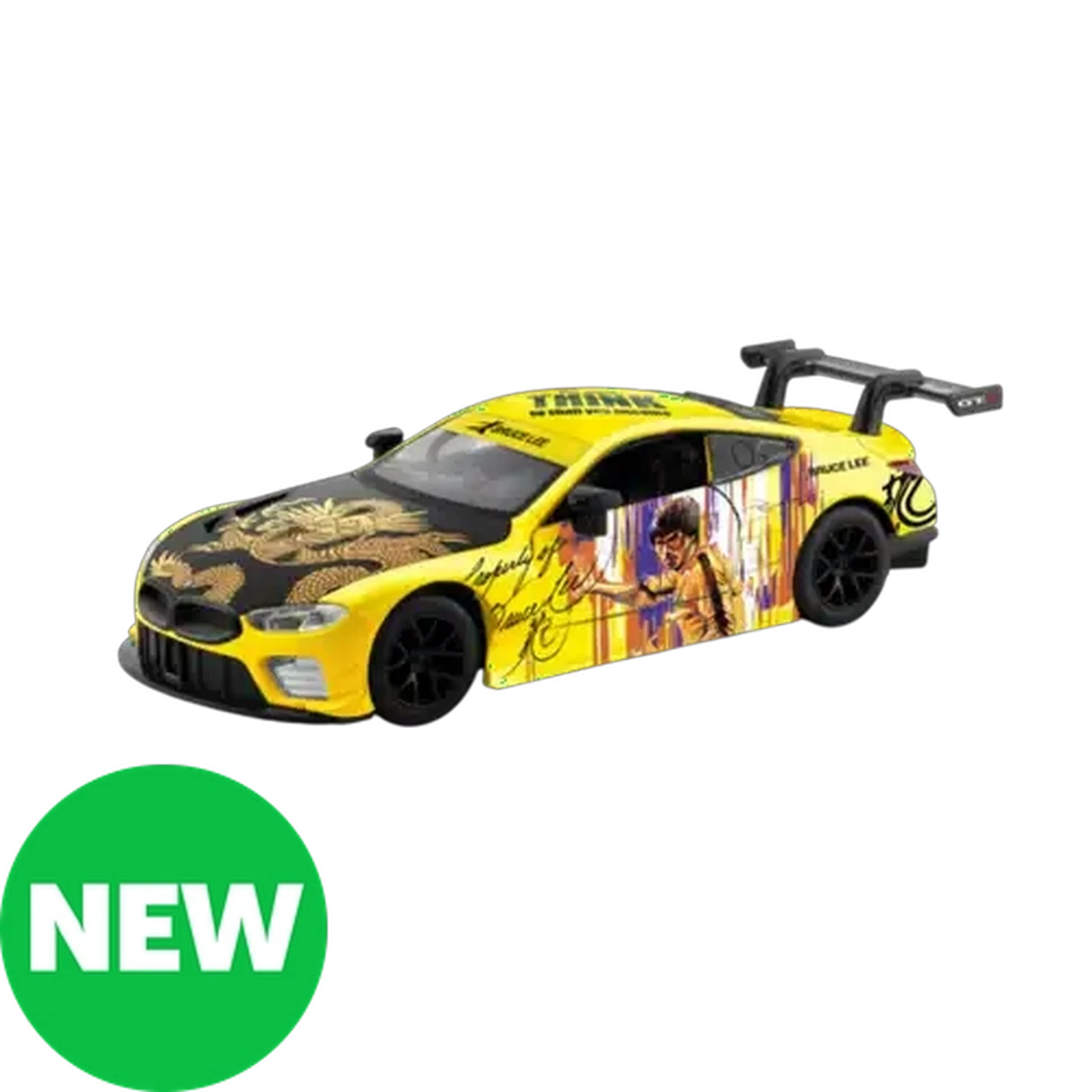 RMZ Hobby Yellow BMW M8 GTE 2018 Car 1:32 Scale (Bruce Lee 50th Anniversary)