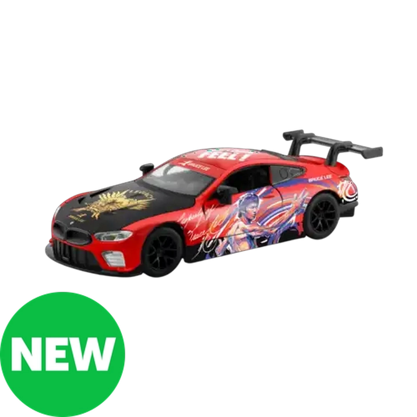 Image of RMZ Hobby Red BMW M8 GTE 2018 Car 1:32 Scale (Bruce Lee 50th Anniversary)