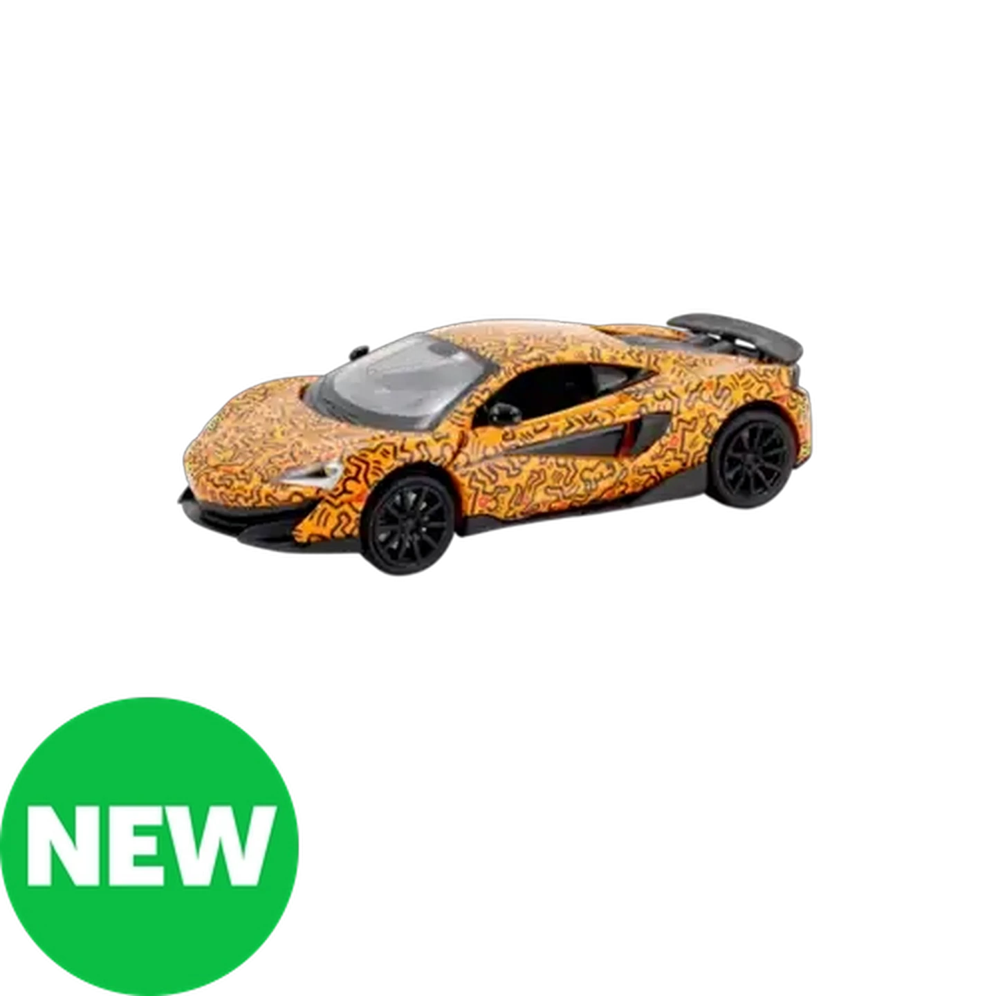 Image of RMZ Hobby Orange McLaren 600LT x Keith Haring Car 1:32 Scale (Heart)