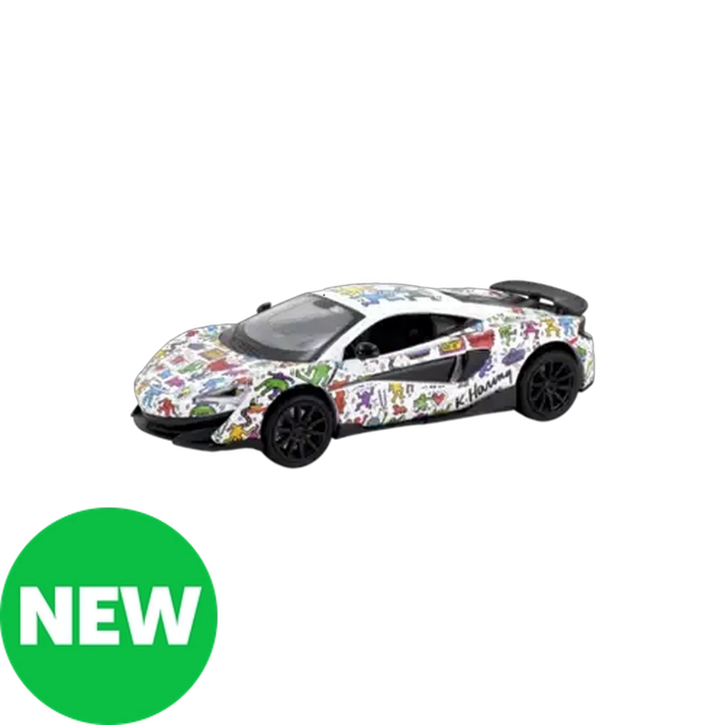 RMZ Hobby White McLaren 600LT x Keith Haring Car 1:32 Scale