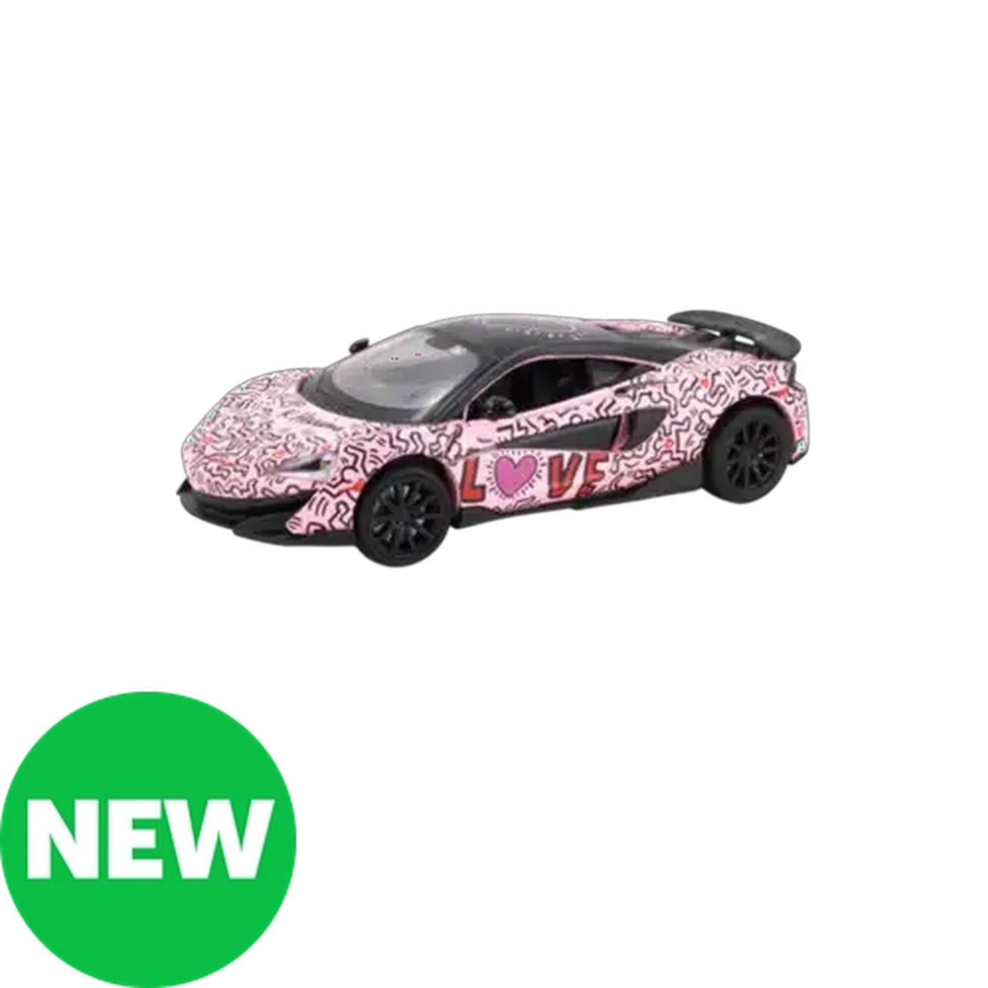 RMZ Hobby Pink McLaren 600LT x Keith Haring Car 1:32 Scale (Heart)