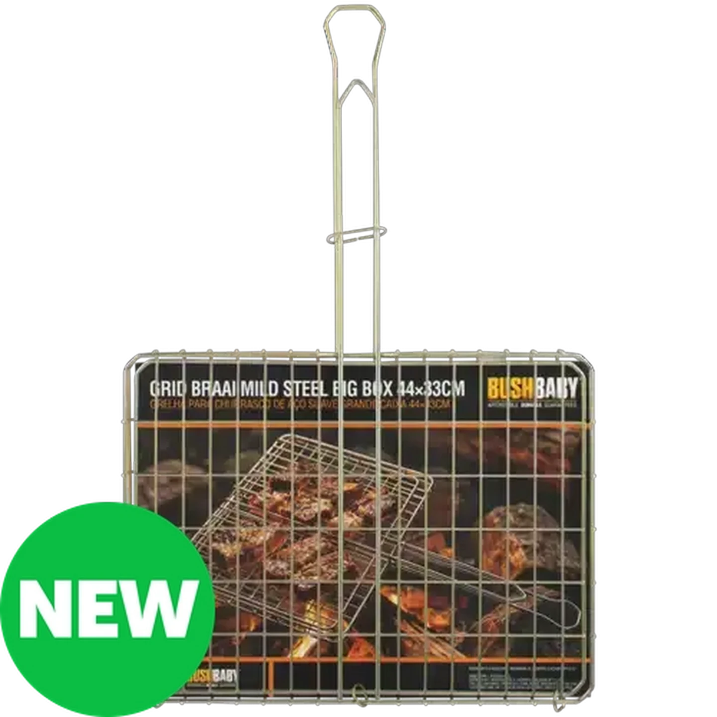 Image of Bush Baby Mild Steel Big Box Braai Grid 440mm x 330mm 
