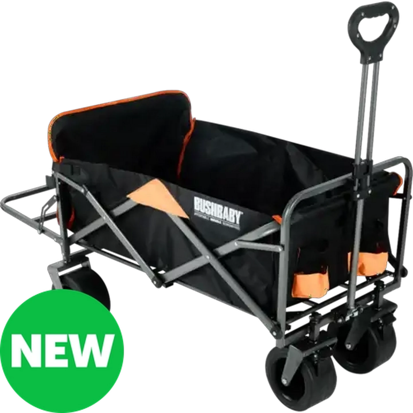 Image of Bush Baby Folding Wagon with Open Back & Brake 140L 