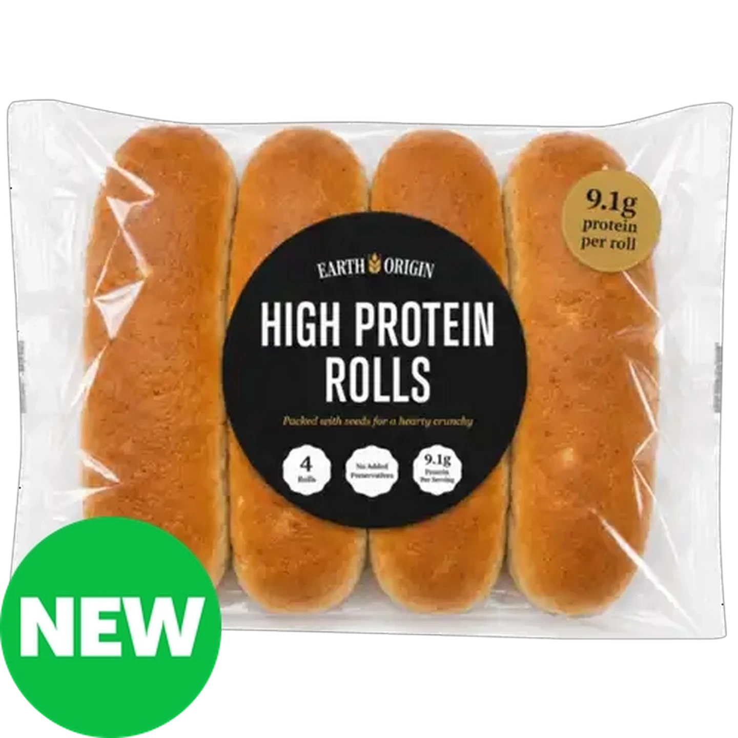 Image of Earth Origin High Protein Rolls 4-Pack 
