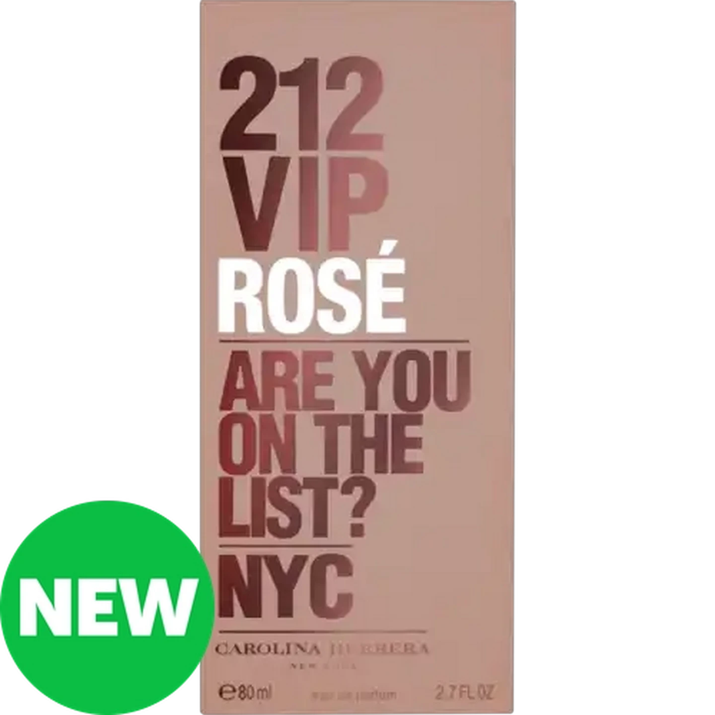Image of Carolina Herrera 212 VIP Rosé Eau de Parfum 80ml 