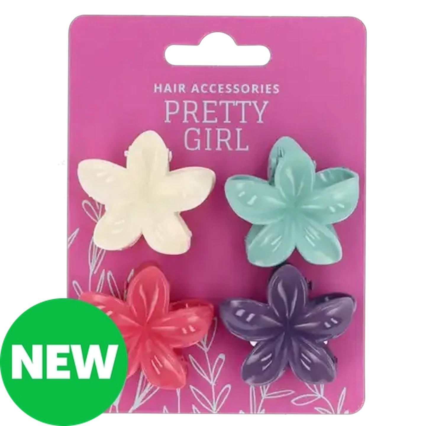 Image of Pretty Girl Resort Flower Claws 4-Pack