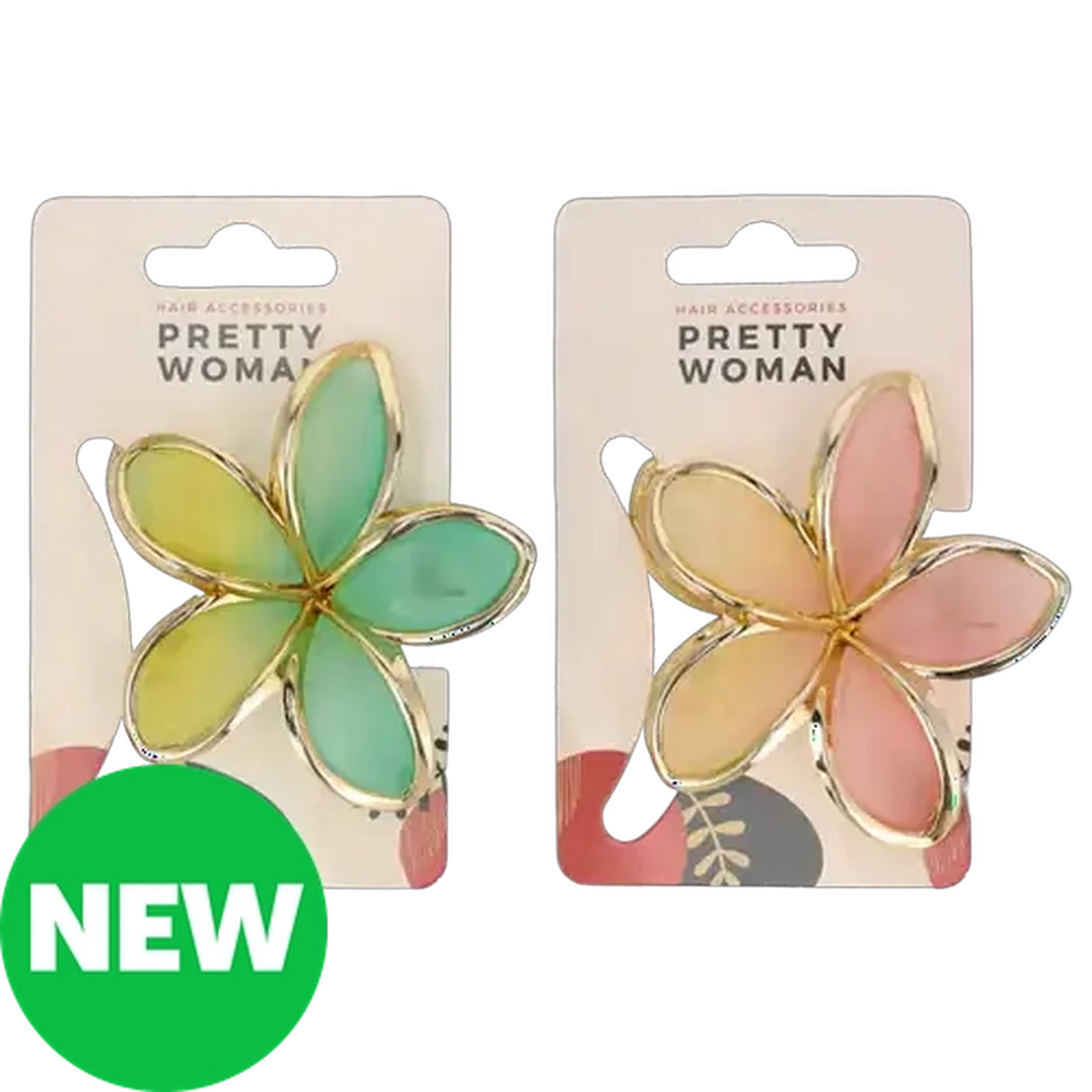 Image of Pretty Woman Bold Nature Law Flower Claw (Colour May Vary)