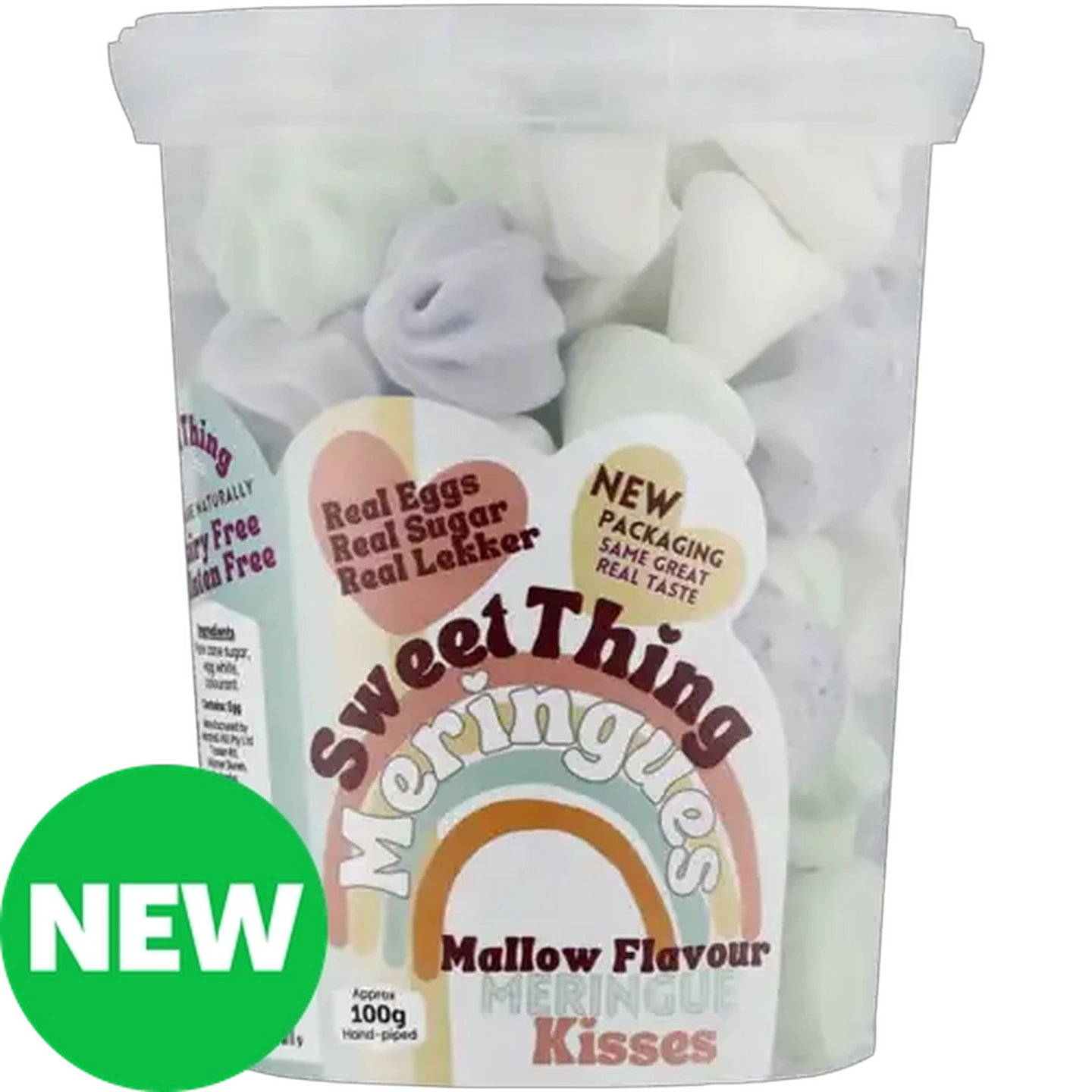 Image of Sweet Thing Gluten Free Mallow Flavour Meringue Kisses 100g 