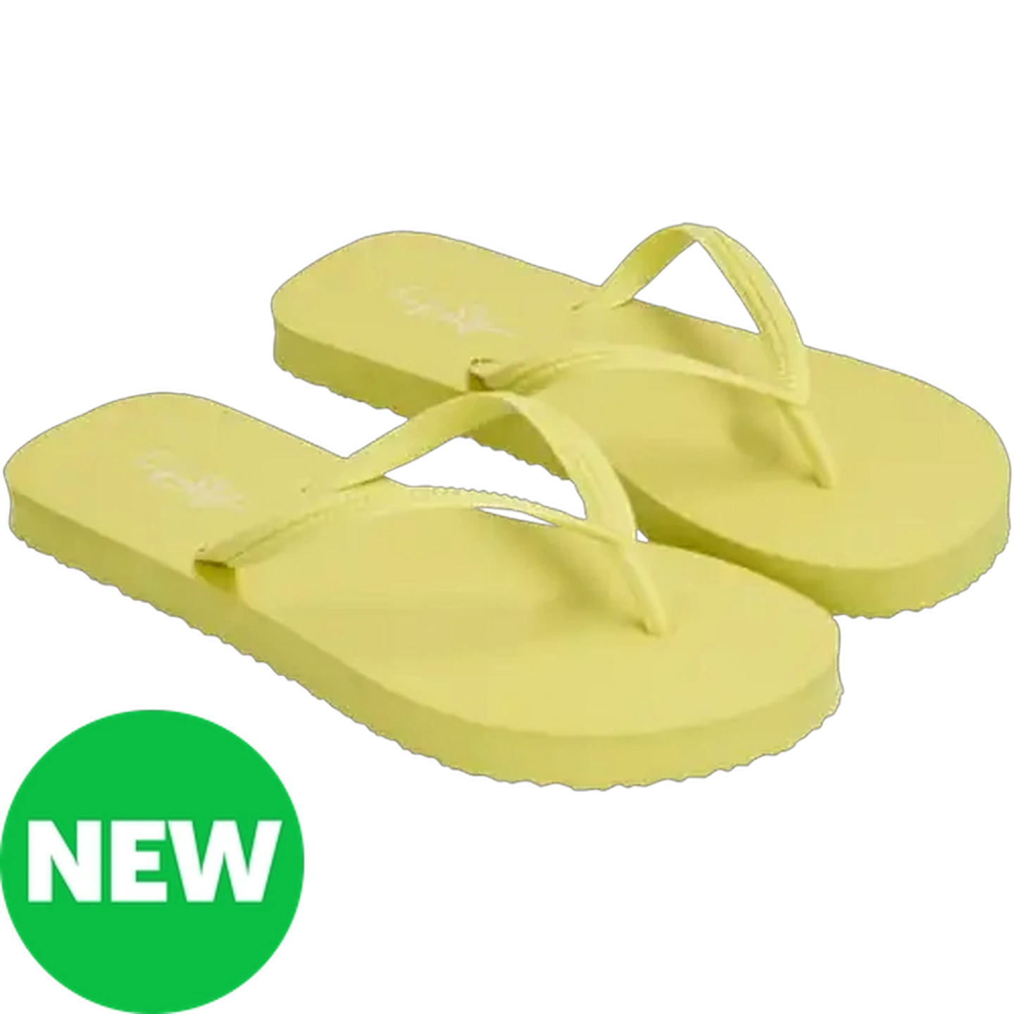 Image of LifeStyle Ladies Yellow Thong Sandal 3-4