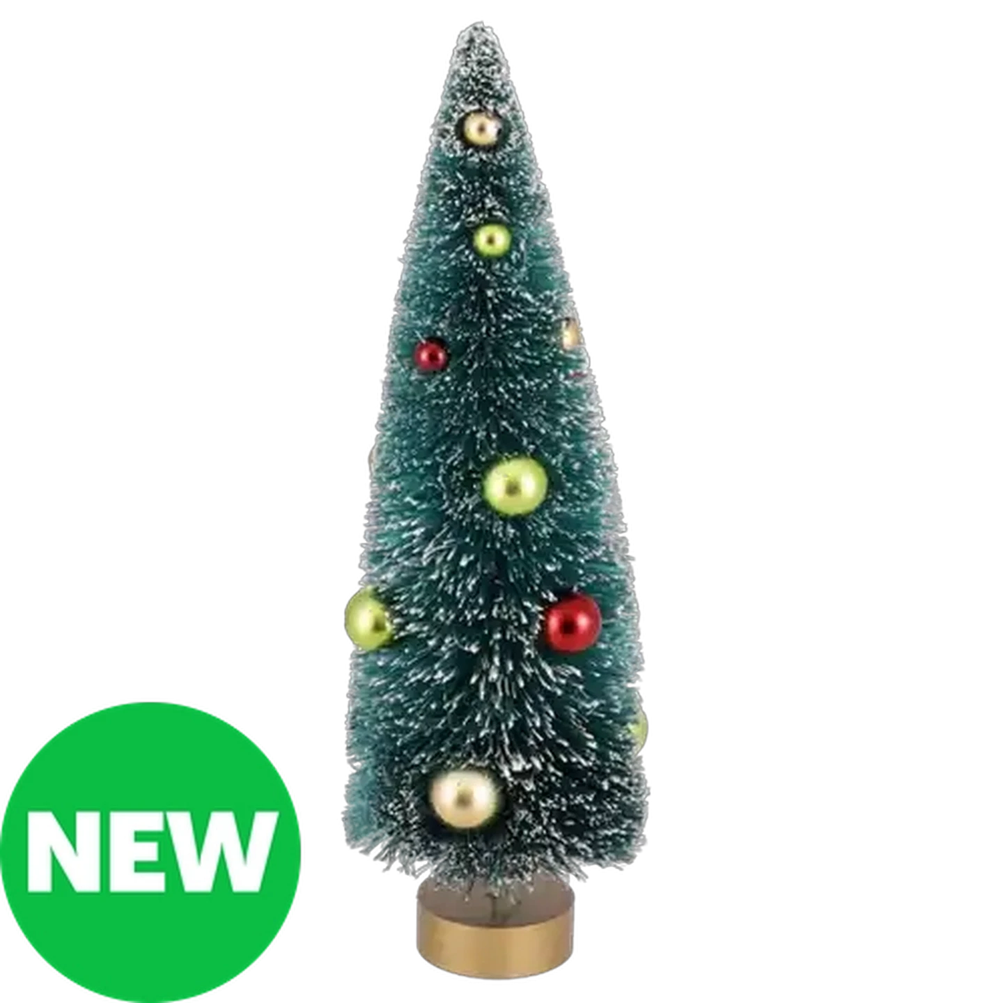 Image of Tabletop Christmas Tree Figurine with Baubles 35.5cm