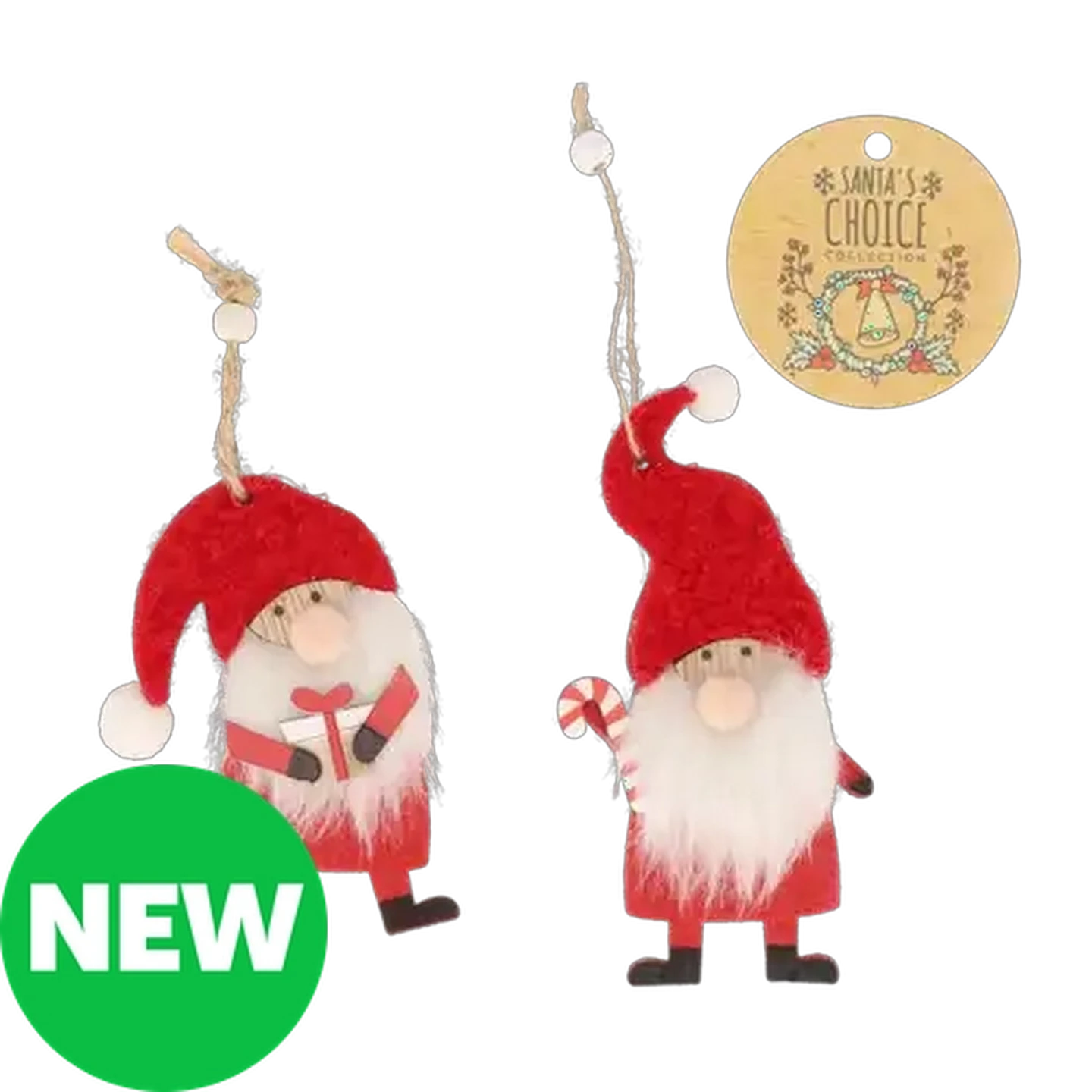 Image of Santa's Choice Santa Tree Decoration 11cm (Design May Vary)