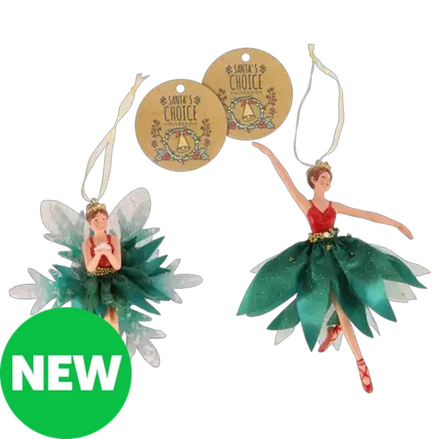 Image of Santa's Choice Ballerina Fairy Christmas Tree Decoration (Design May Vary )