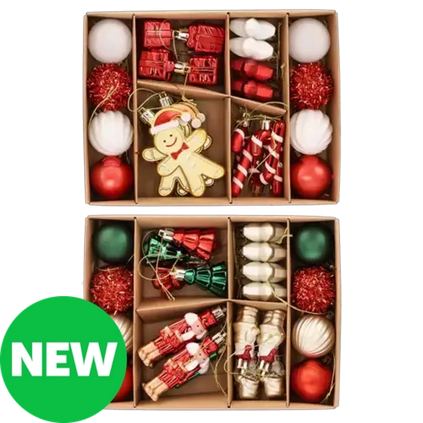 Image of Santa's Choice Christmas Ornament Set 24-Piece (Design May Vary)