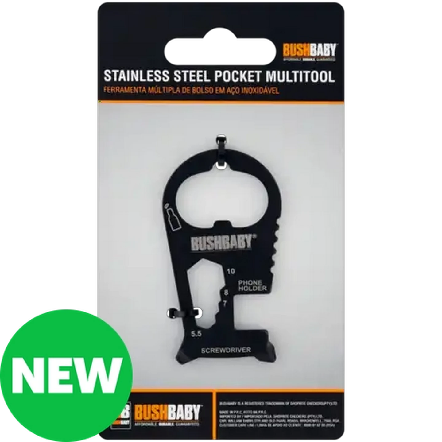Image of Bush Baby Stainless Steel Pocket Multitool 