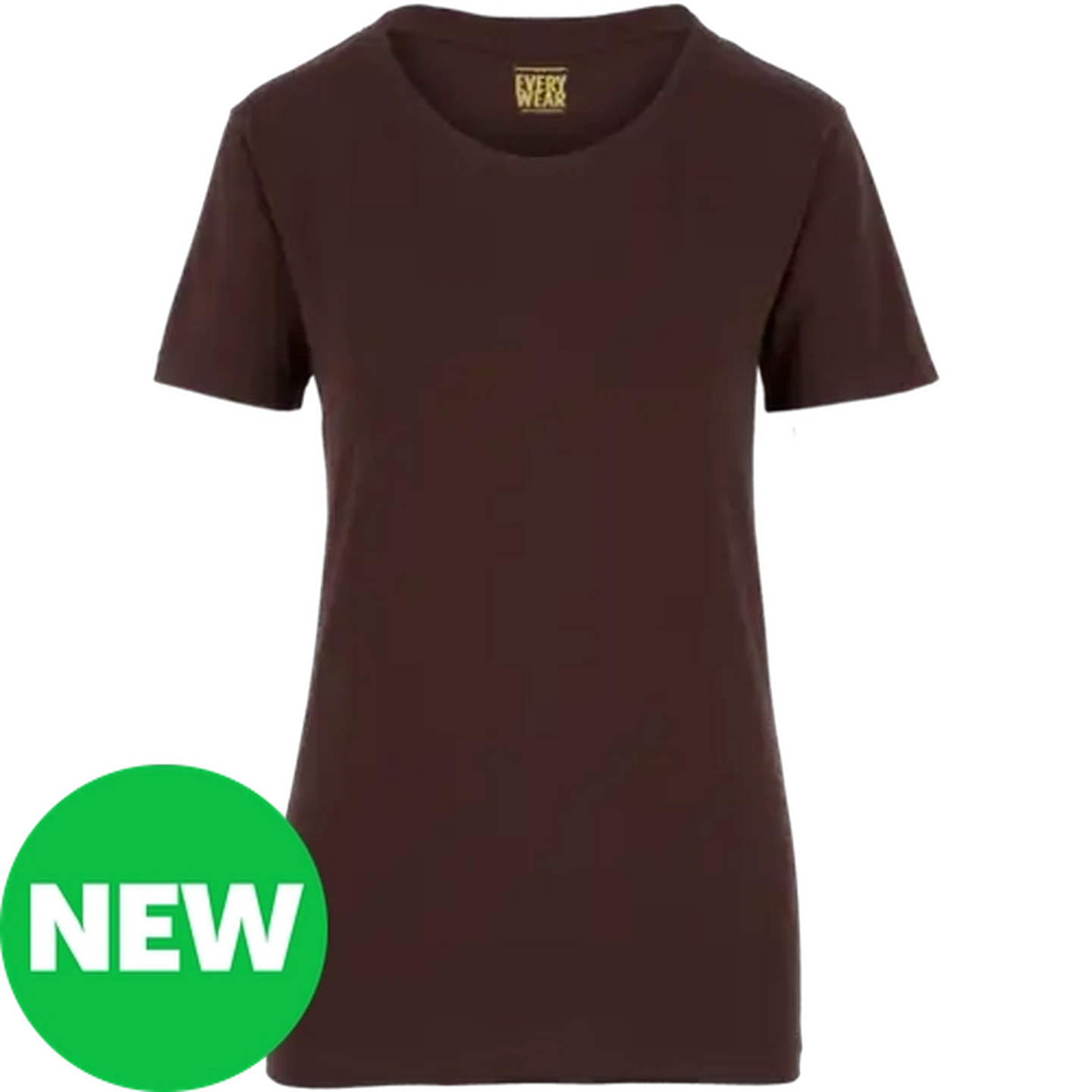 Image of Every Wear Ladies Chocolate Crew Neck T-Shirt XXL