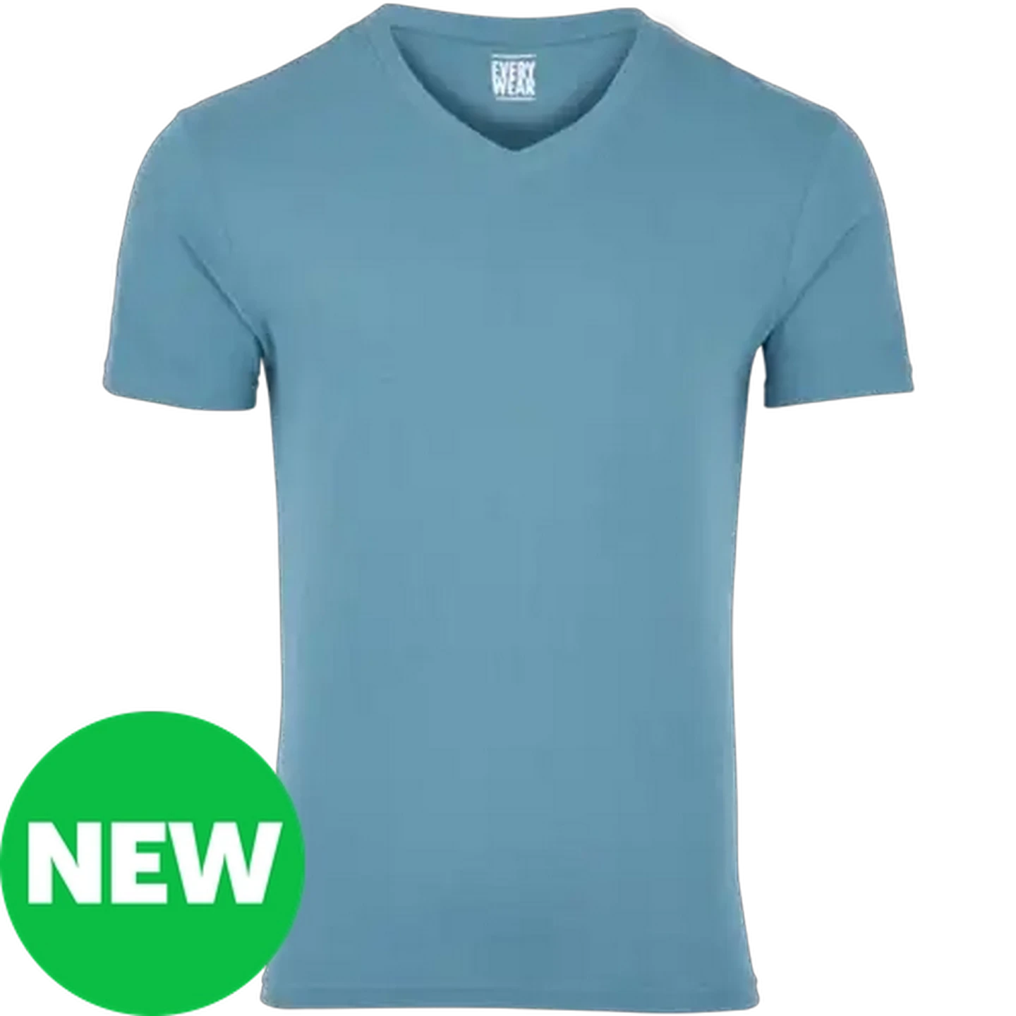 Image of Every Wear Men's Blue V-Neck T-Shirt Medium
