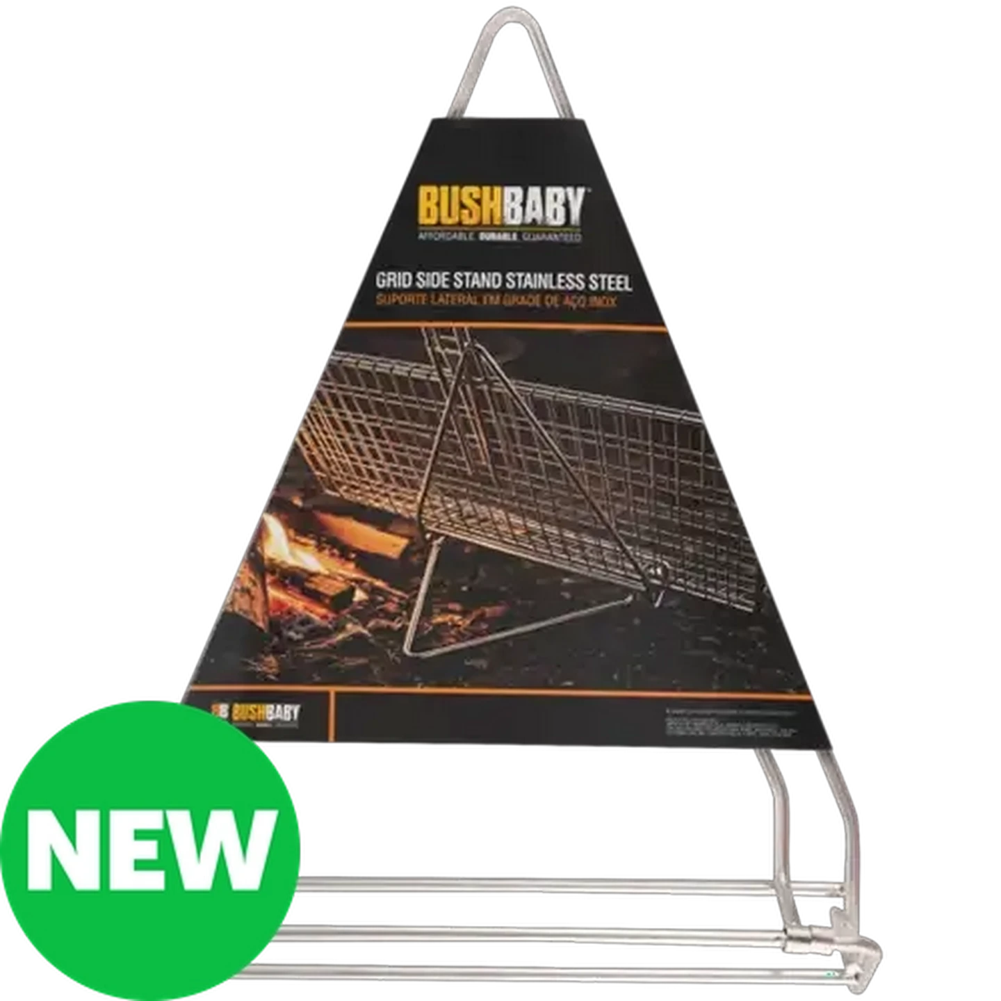 Image of Bush Baby Stainless Steel Grid Side Stand 43 x 32cm 