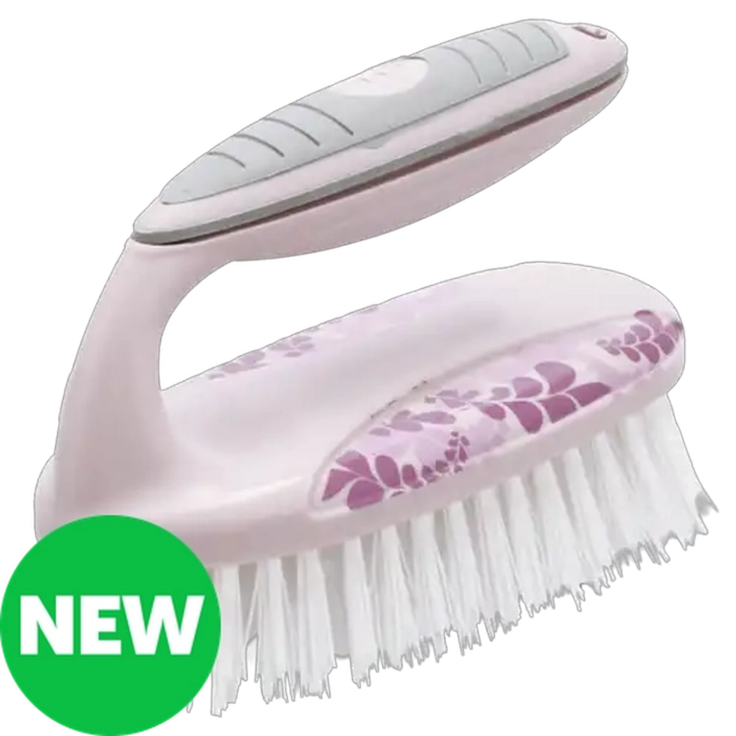 Image of M-Home Pink Deco Plastic Scrub Brush
