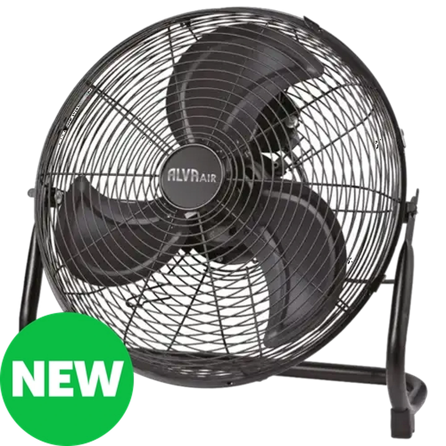 Image of Alva Air Black High-Velocity Floor Fan 100W (40cm)