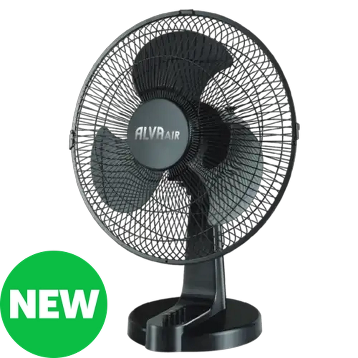 Image of Alva Air Black Plastic Desk Fan 45W (40cm)