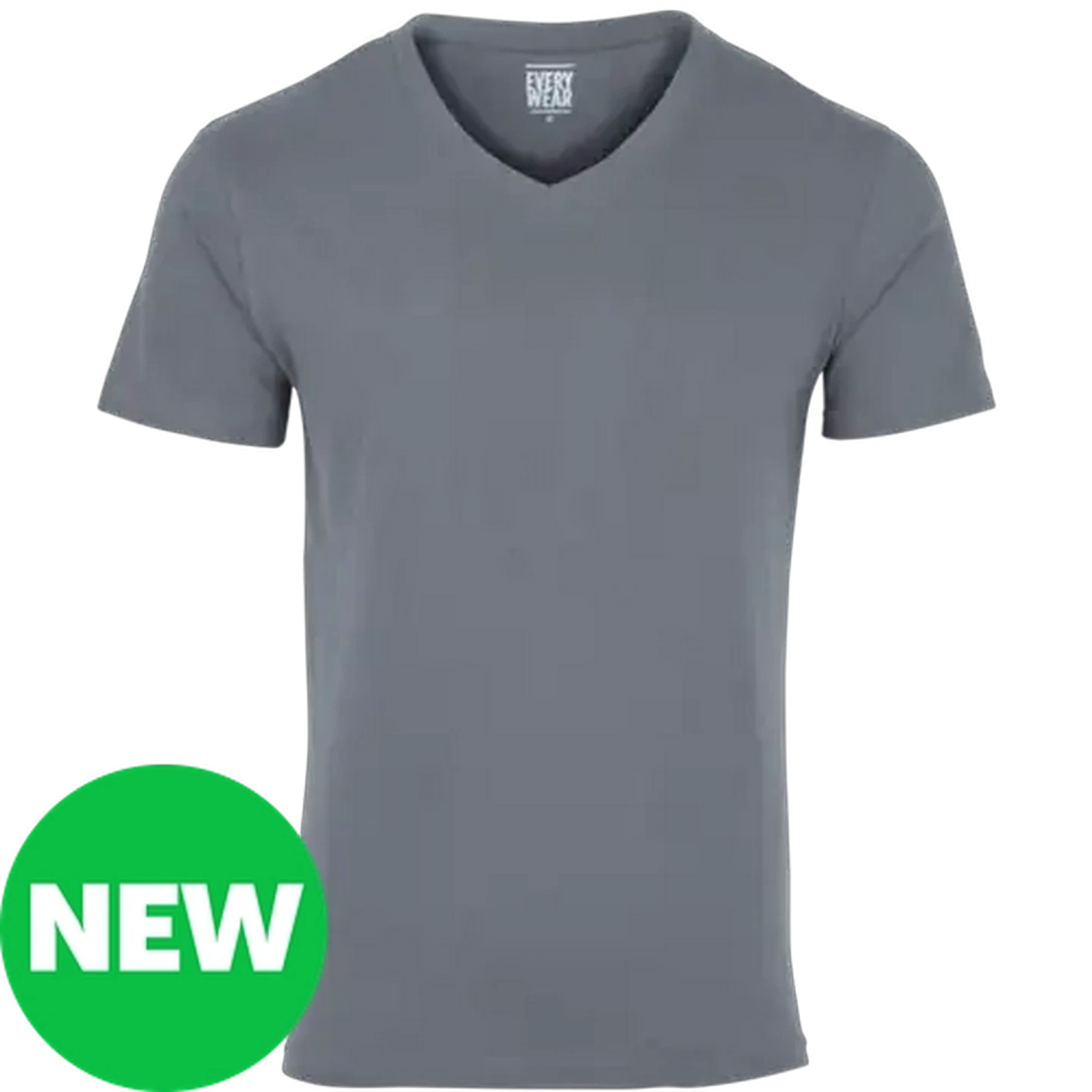 Image of Every Wear Men's Charcoal V-Neck T-Shirt Medium