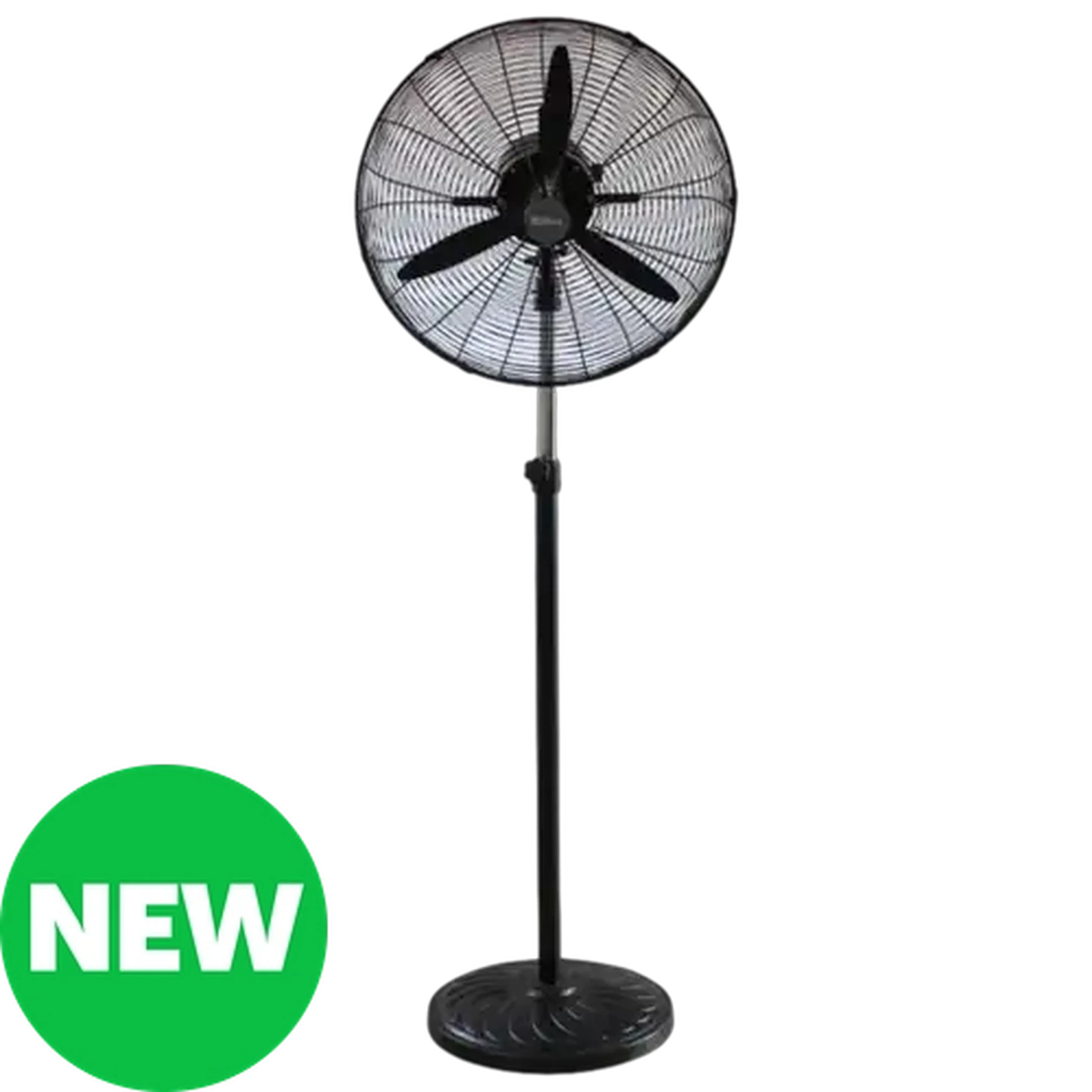 Image of Alva Air Matte Black Industrial Pedestal Fan 140W (65cm)