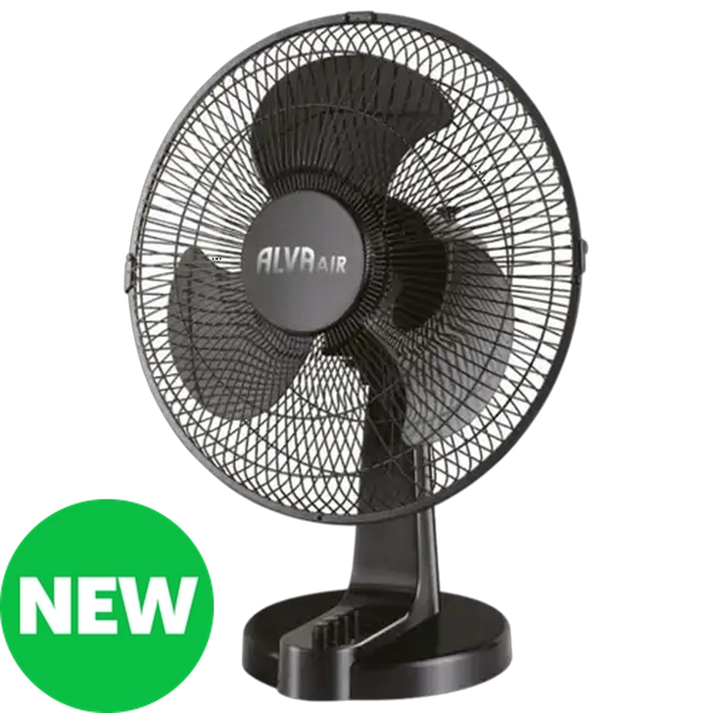 Image of Alva Air Black Plastic Desk Fan 35W (30cm)