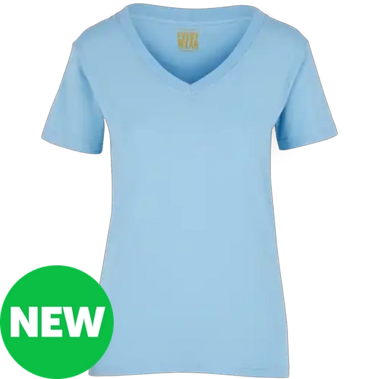 Image of Every Wear Powder Blue Ladies V-Neck T-Shirt Small