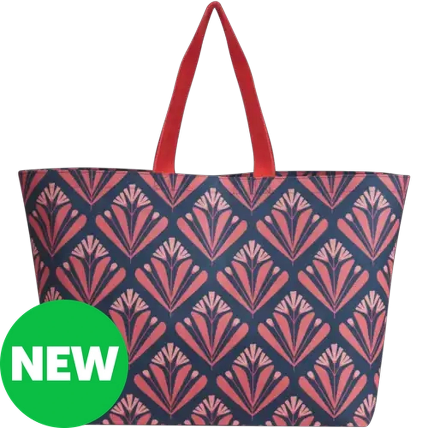 Image of Floral Geometric Shopper Bag 