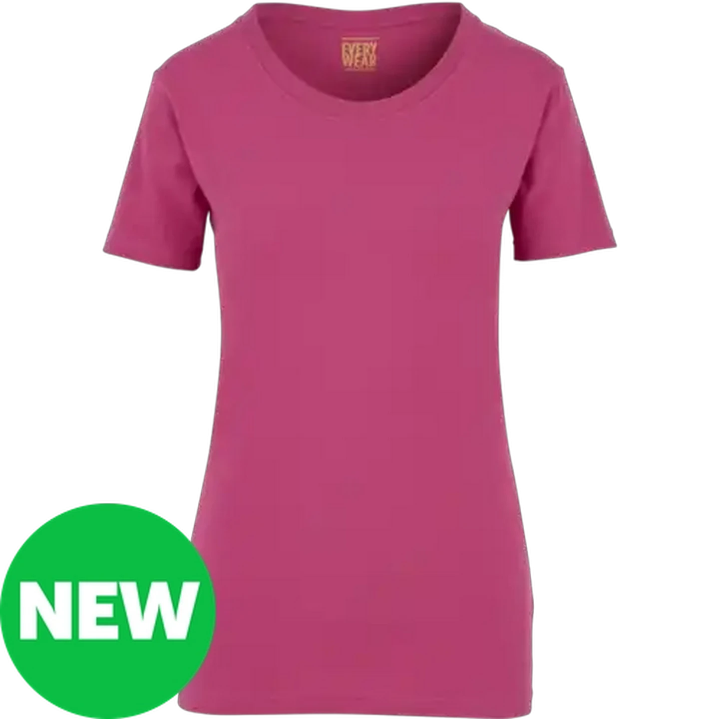 Image of Every Wear Bright Pink Ladies Crew Neck T-Shirt XXL