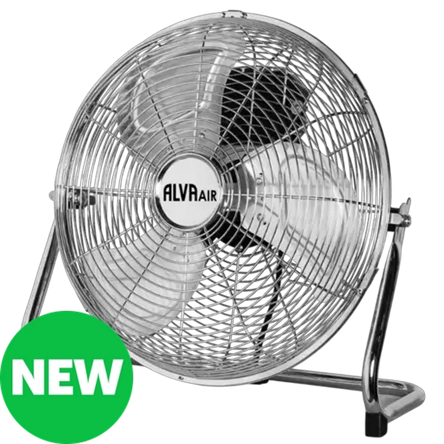 Image of Alva Air Silver High-Velocity Floor Fan 100W (40cm)