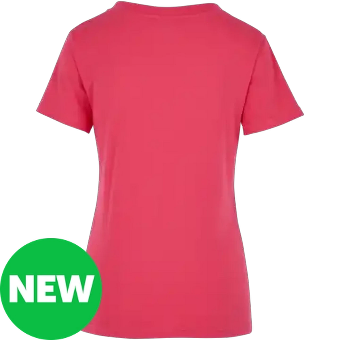 Image of Every Wear Ladies Strawberry Pink V-Neck T-Shirt Large