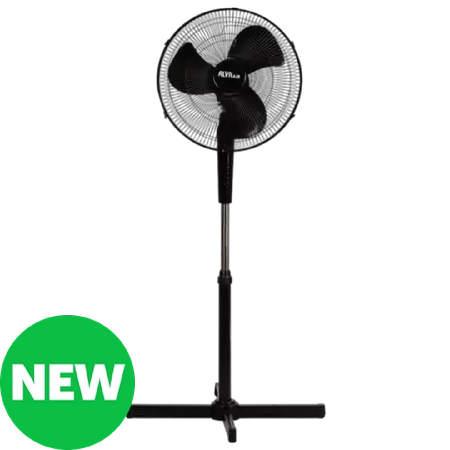 Image of Alva Air Black Plastic Pedestal Fan 45W (40cm)