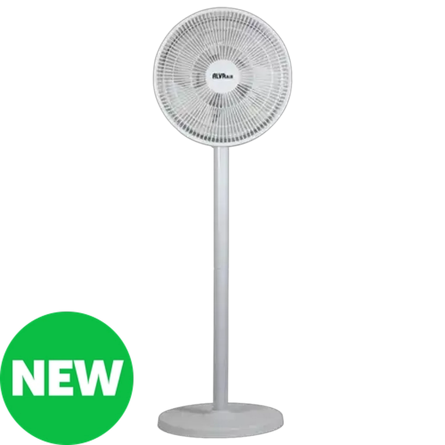Image of Alva Air White Rechargeable Pedestal Fan 15W (30cm)