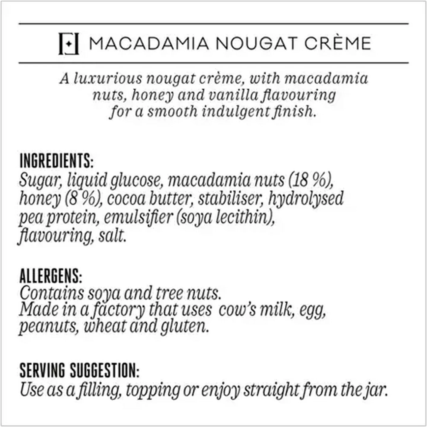 Image of Forage And Feast Macadamia Nougat Crème 180g 