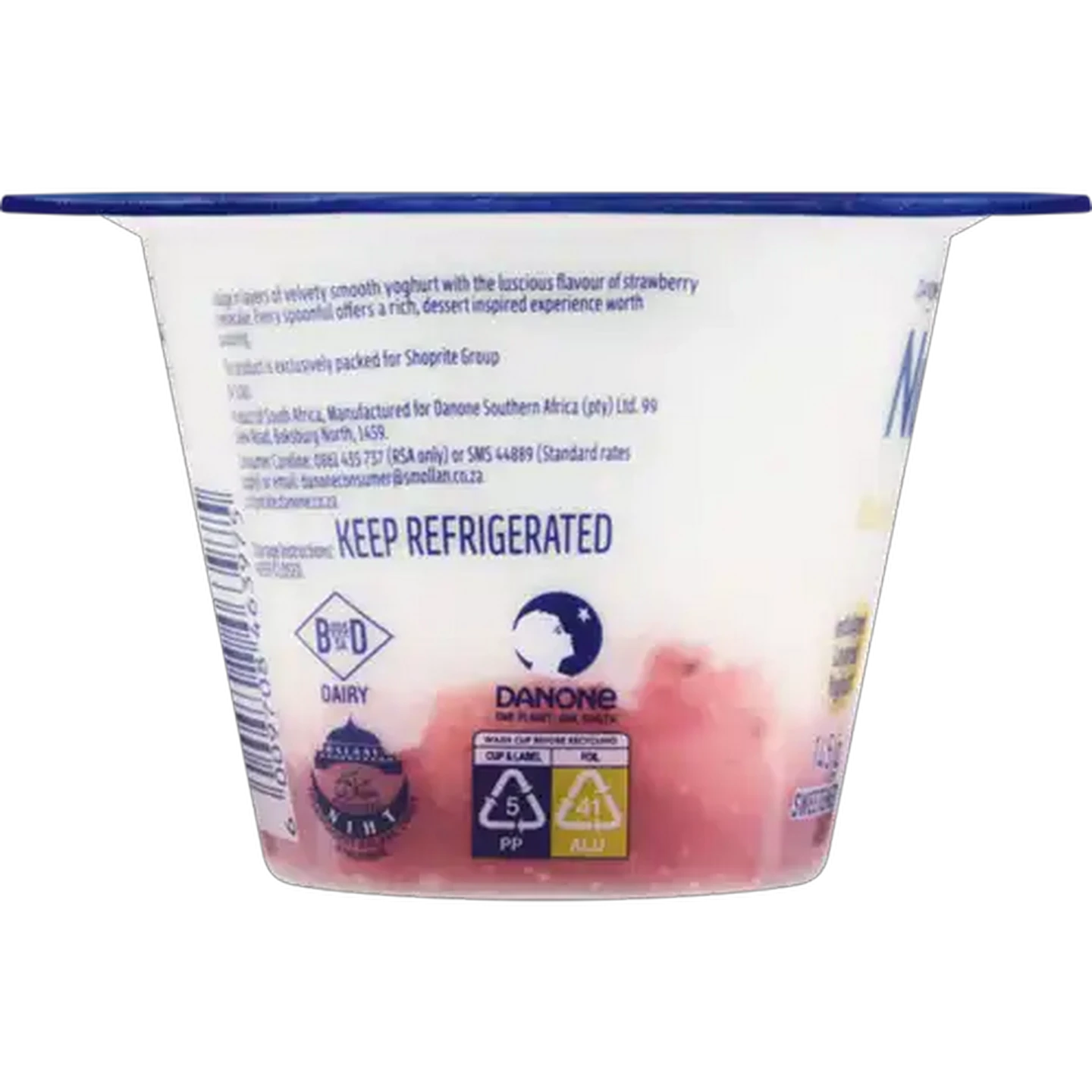 Image of Danone NutriDay Strawberry Cheesecake Flavoured Double Cream Yoghurt 145g 