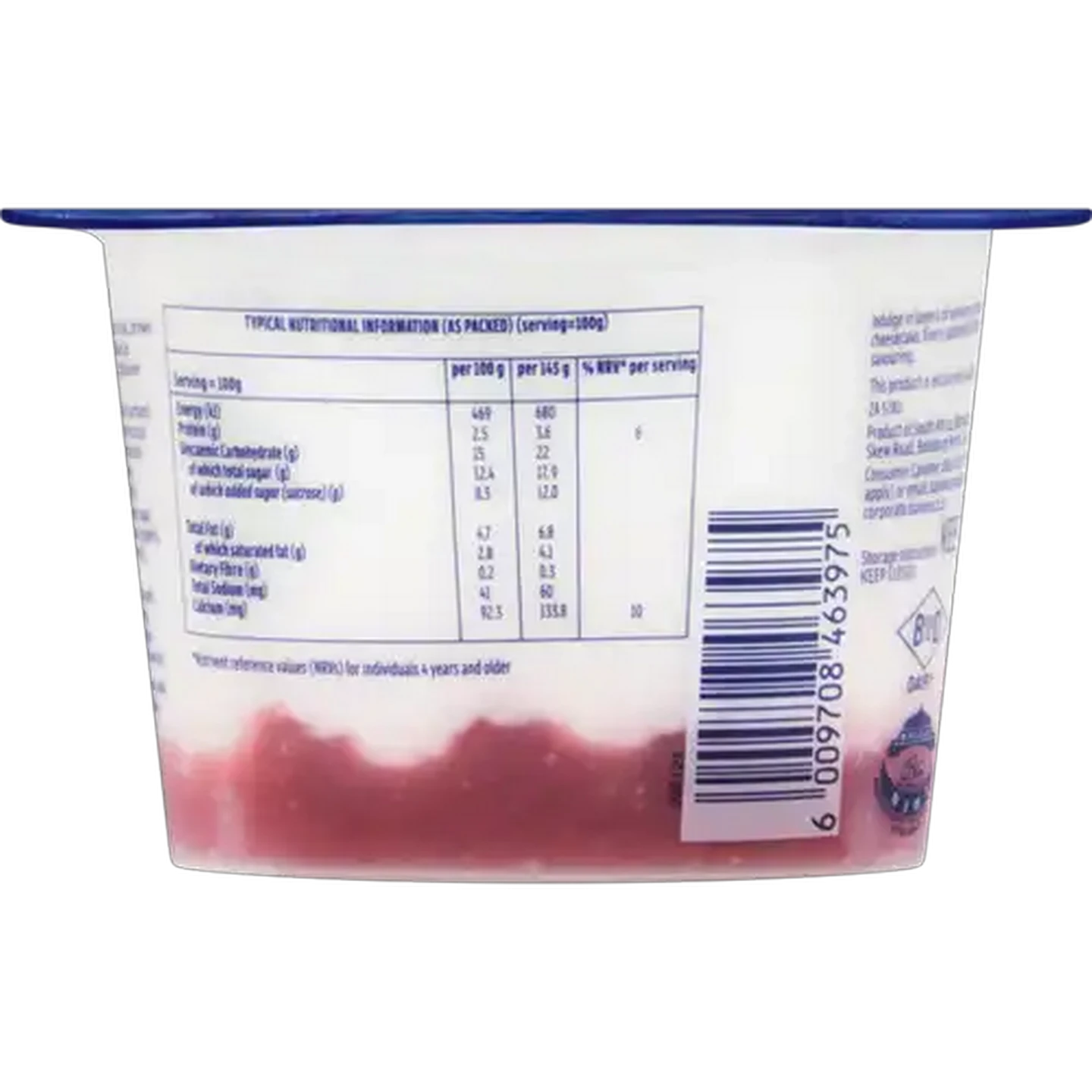 Image of Danone NutriDay Strawberry Cheesecake Flavoured Double Cream Yoghurt 145g 