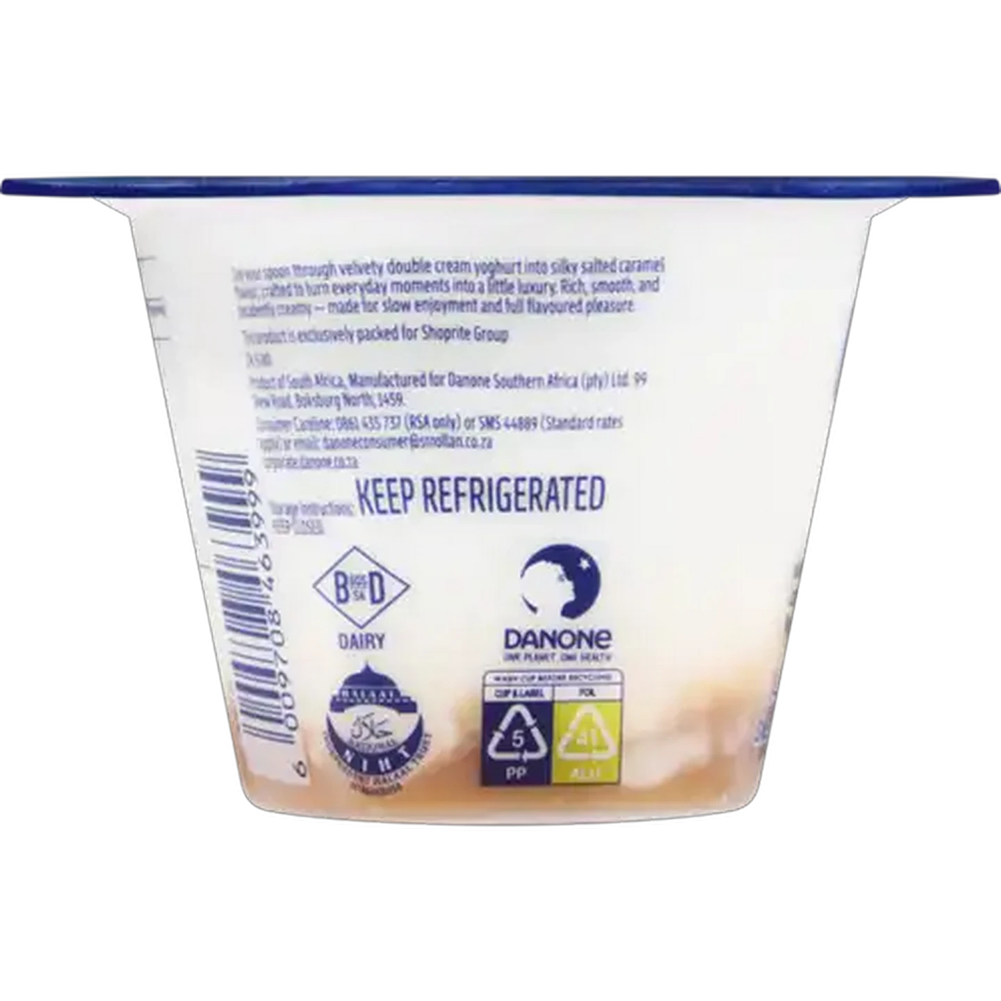 Image of Danone NutriDay Salted Caramel Flavoured Double Cream Yoghurt 145g 