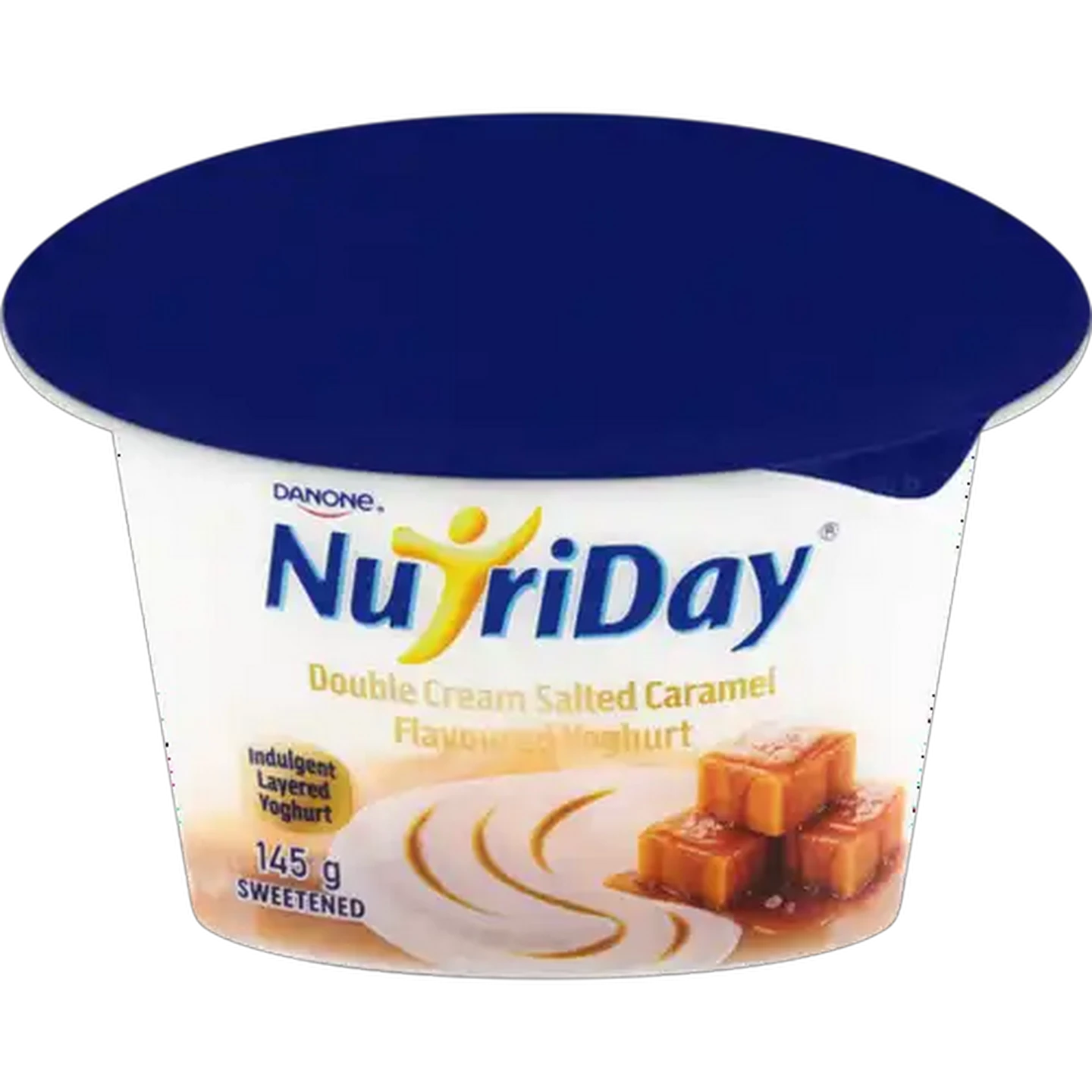 Image of Danone NutriDay Salted Caramel Flavoured Double Cream Yoghurt 145g 