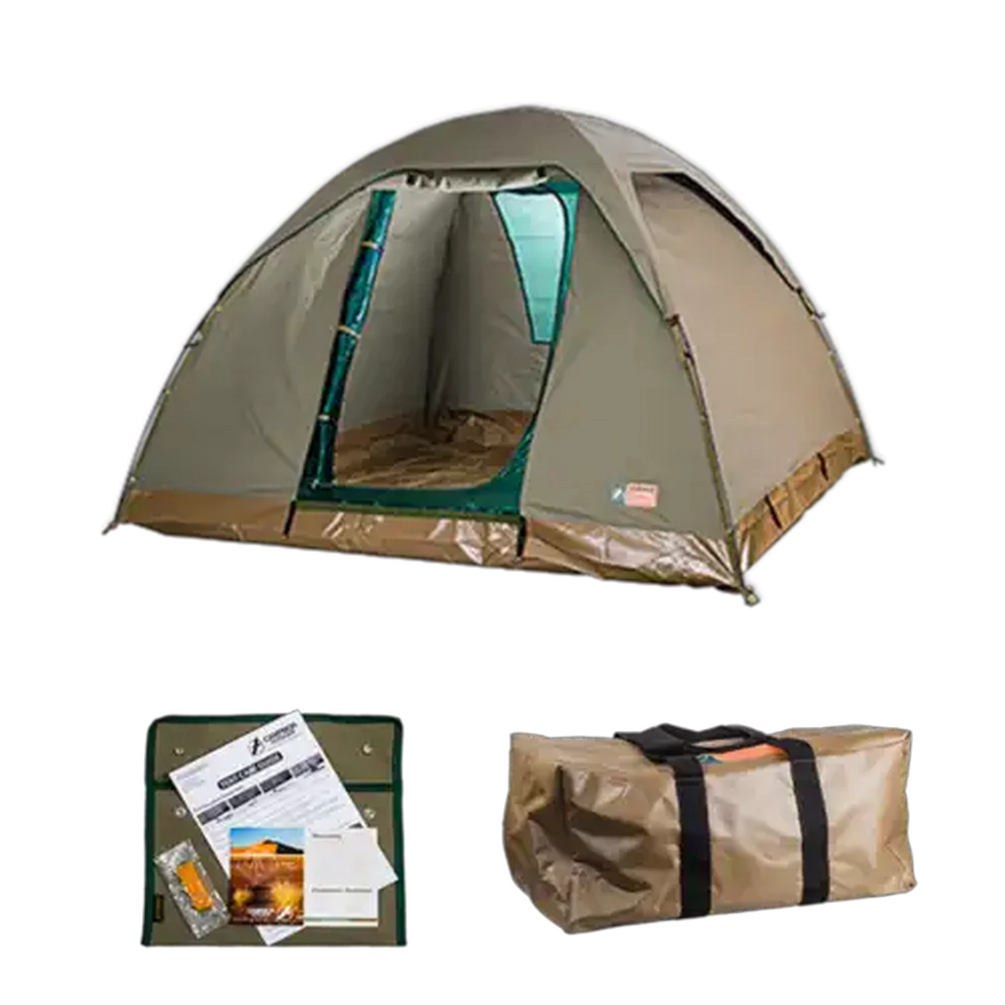 Image of Campmor Outdoor Olive Weekender 1 Tent with Poles 
