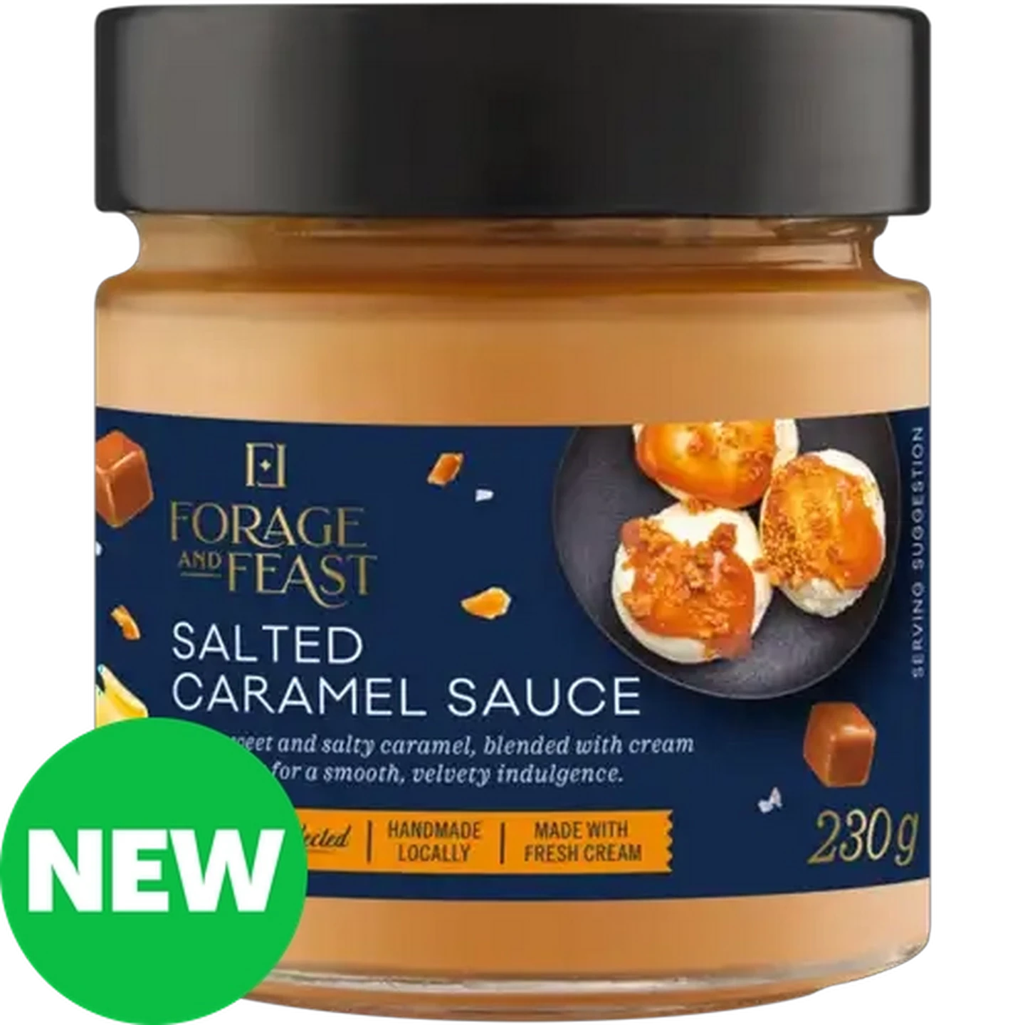 Image of Forage And Feast Salted Caramel Sauce 230g 