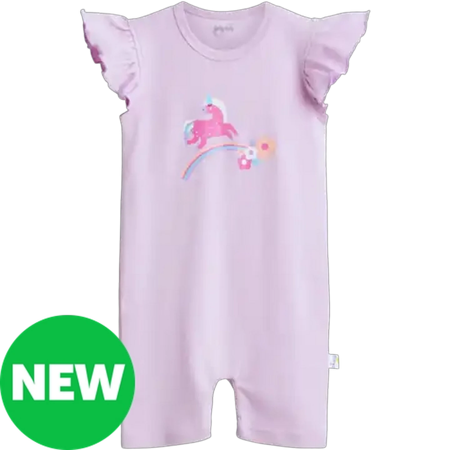 Image of Jolly Tots Basics Mauve Romper Newborn