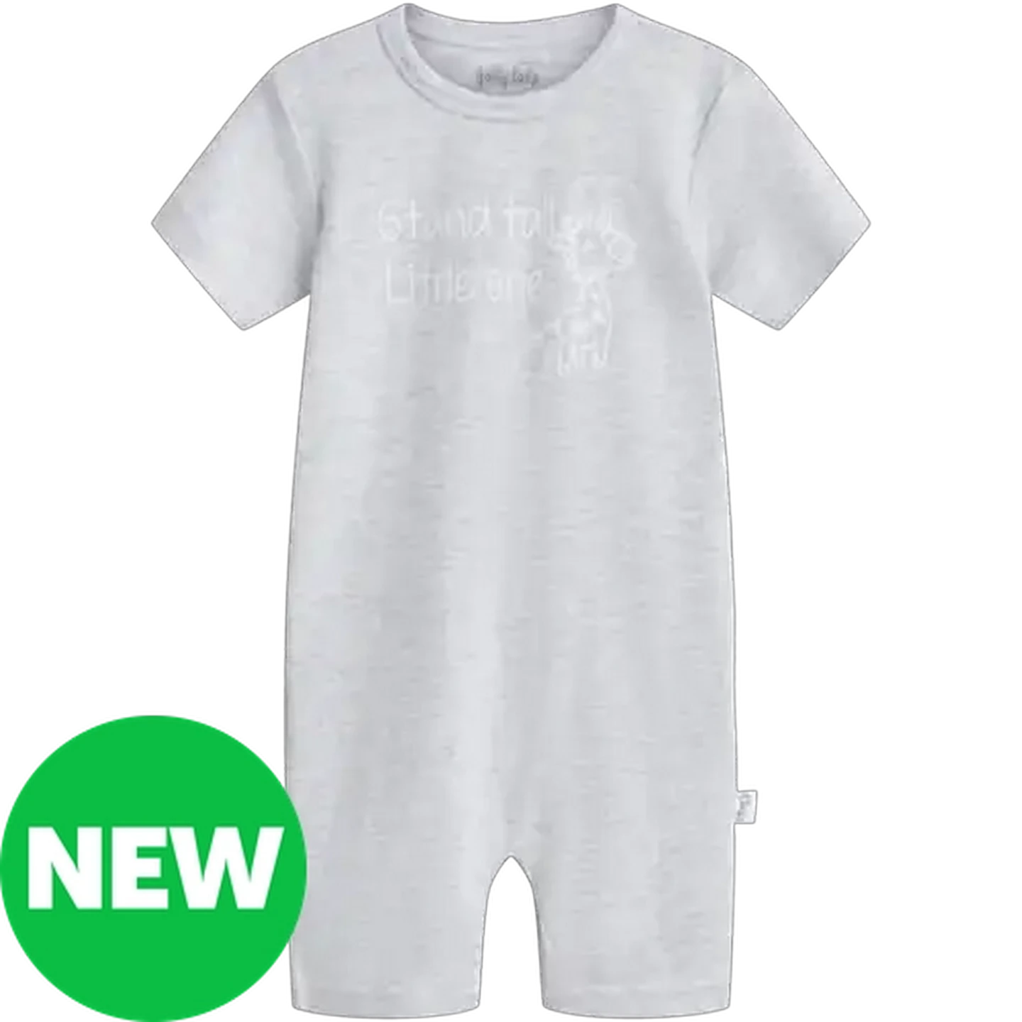 Image of Jolly Tots Basics Grey Romper 0 - 3 Months
