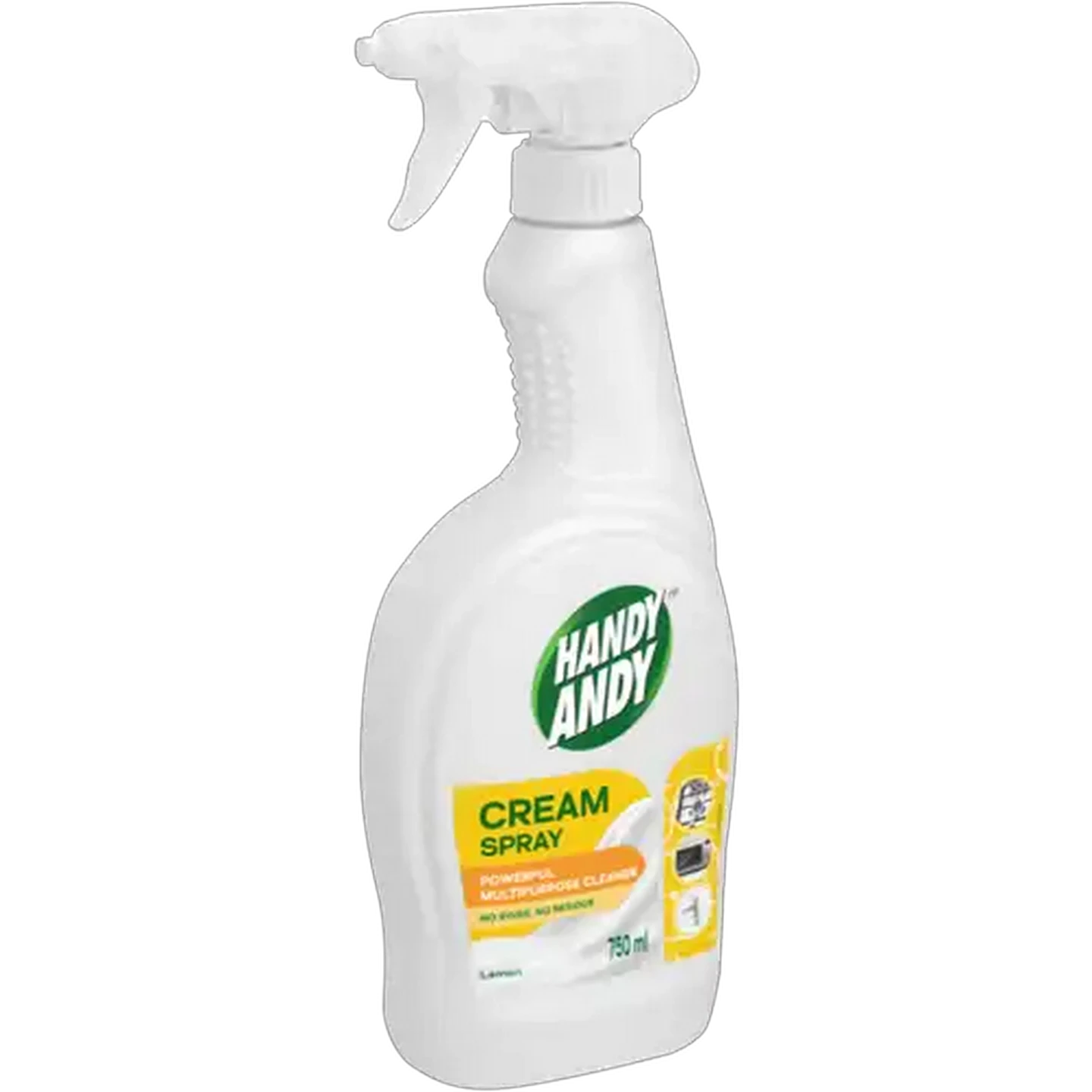 Image of Handy Andy Lemon Powerful Multipurpose Cleaner Cream Spray 750ml 