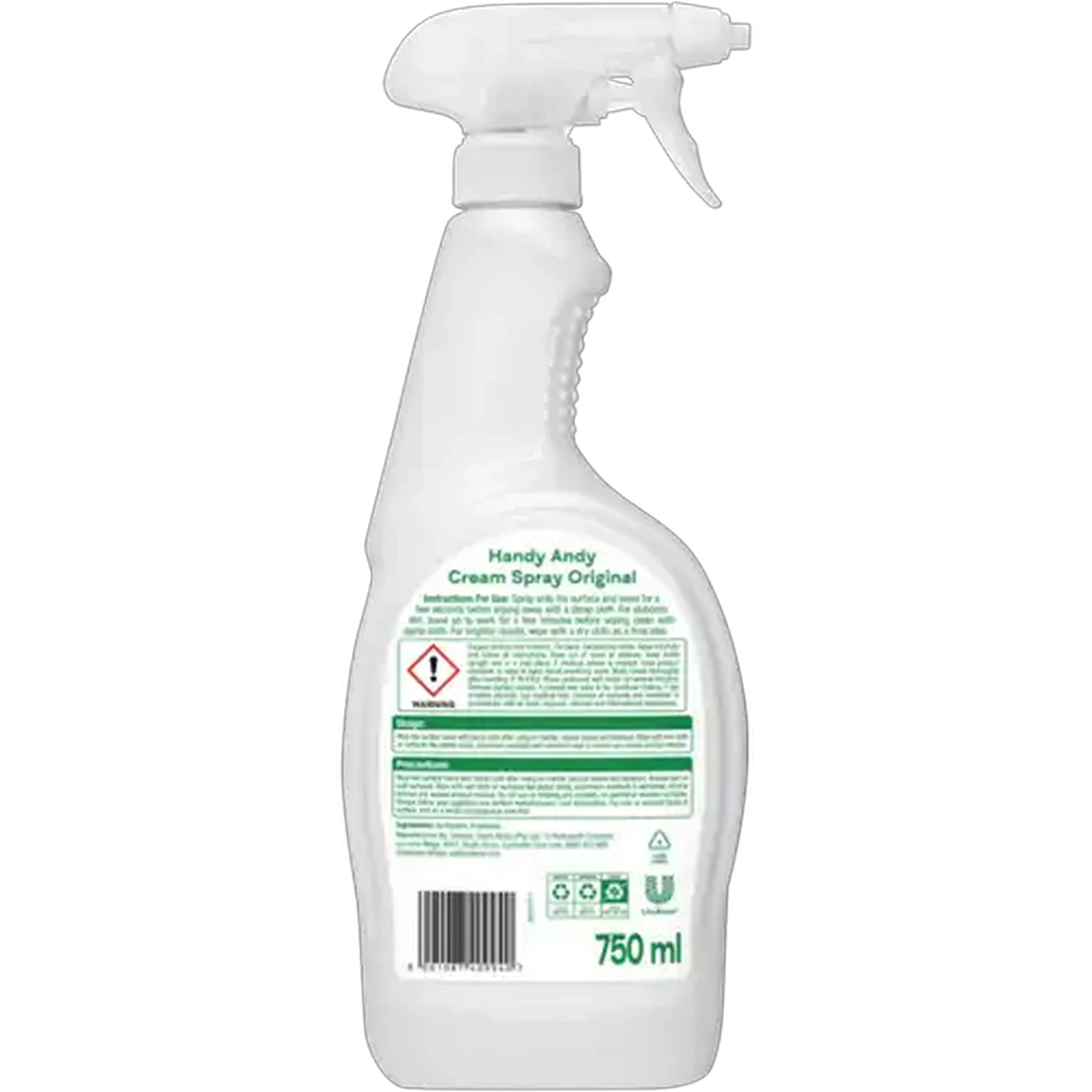 Image of Handy Andy Original Powerful Multipurpose Cleaner Cream Spray 750ml 