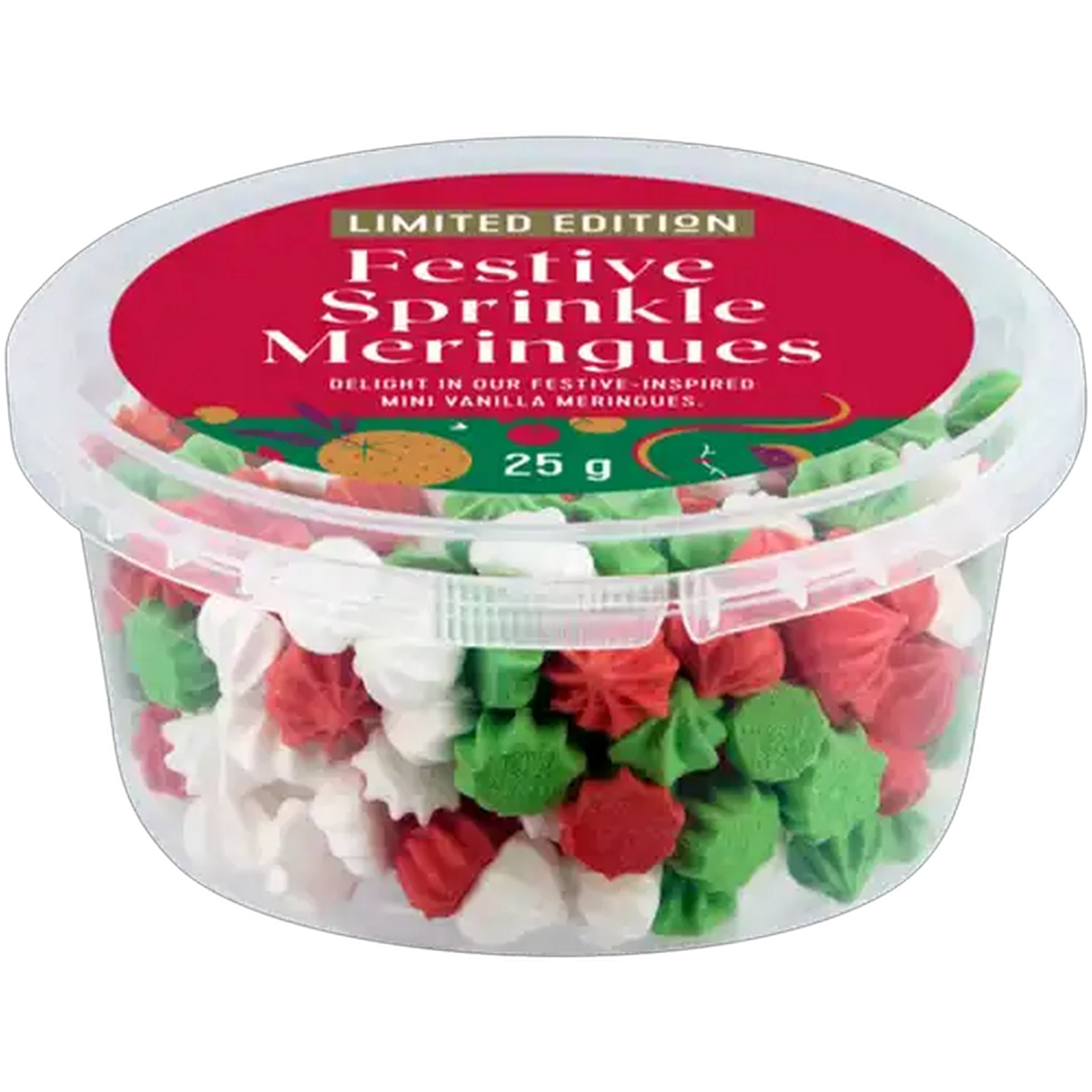 Image of Limited Edition Festive Sprinkle Meringues 25g 