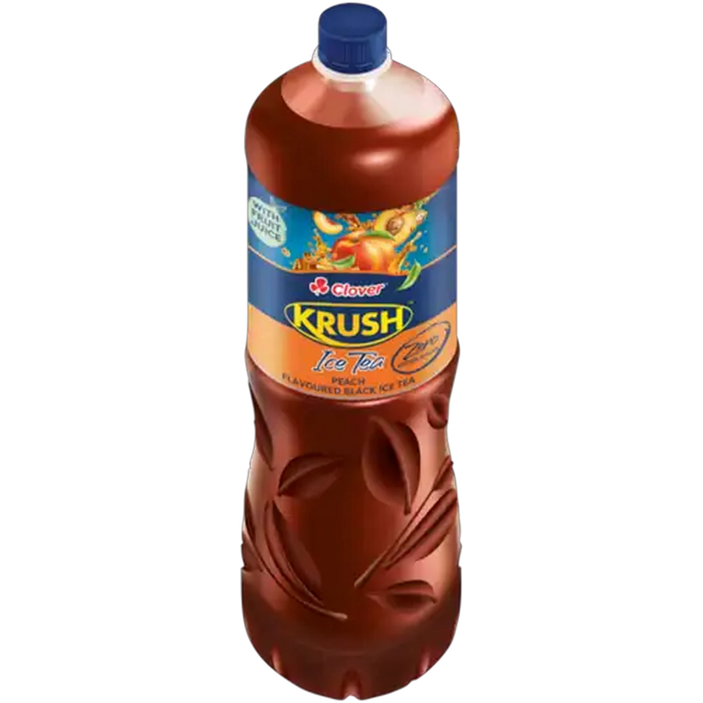 Image of Clover Krush Peach Flavoured Black Ice Tea 1.5L 