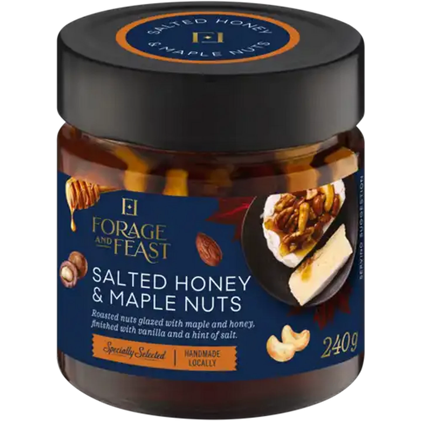 Image of Forage And Feast Salted Honey & Maple Nuts 240g 